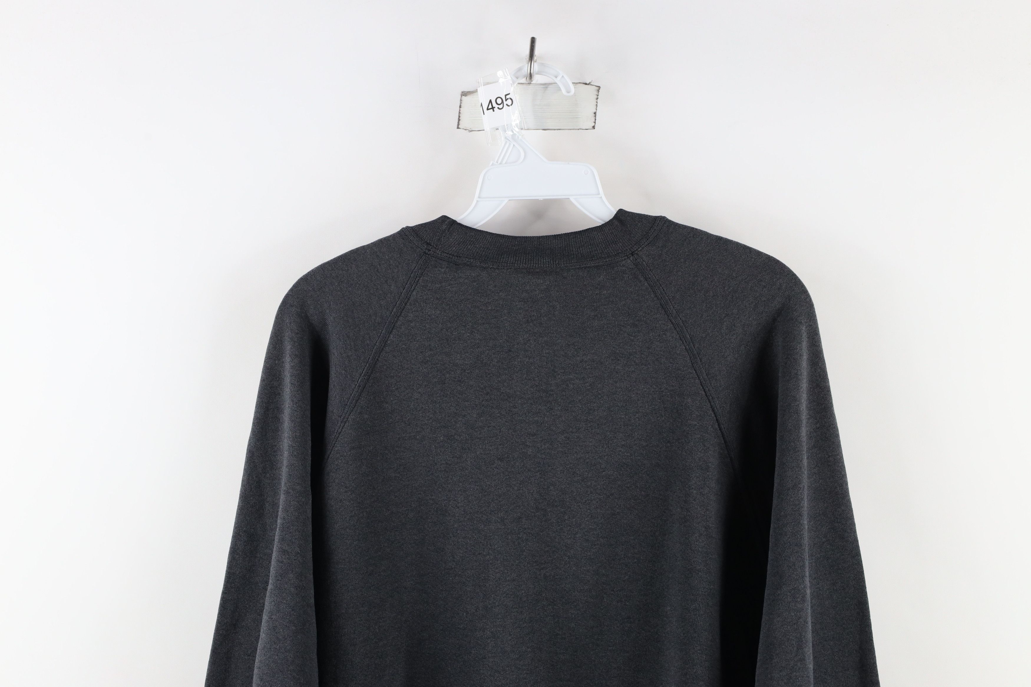 Vintage Vintage 90s Streetwear Blank Crewneck Sweatshirt Black USA Size US L / EU 52-54 / 3 - 9 Thumbnail