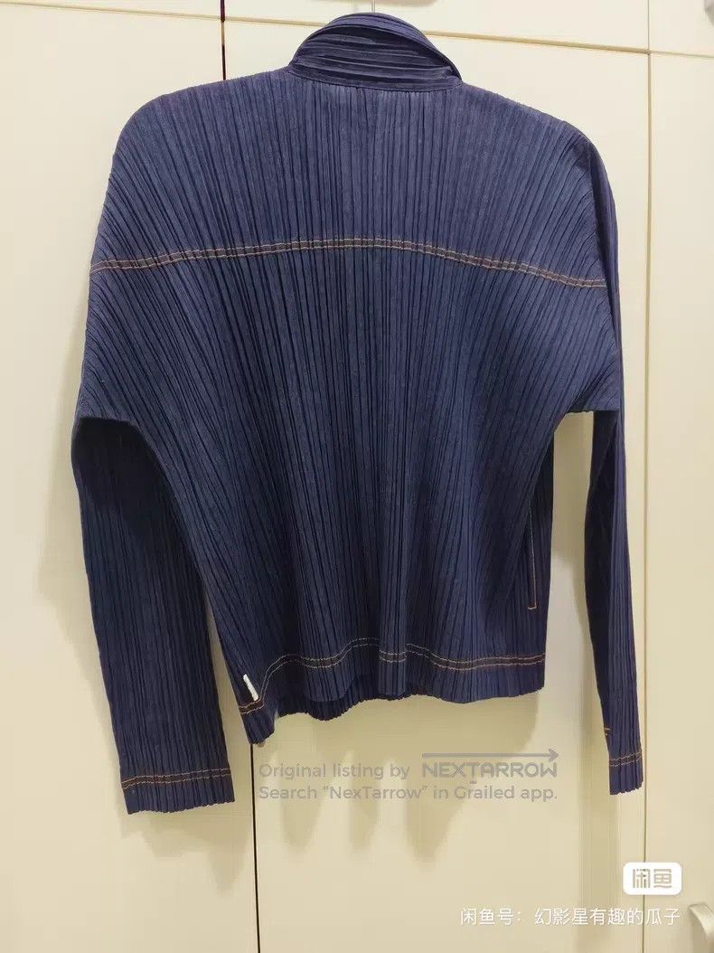 Issey Miyake Issey Miyake Denim Cardigan Coat Size L / US 10 / IT 46 - 2 Thumbnail