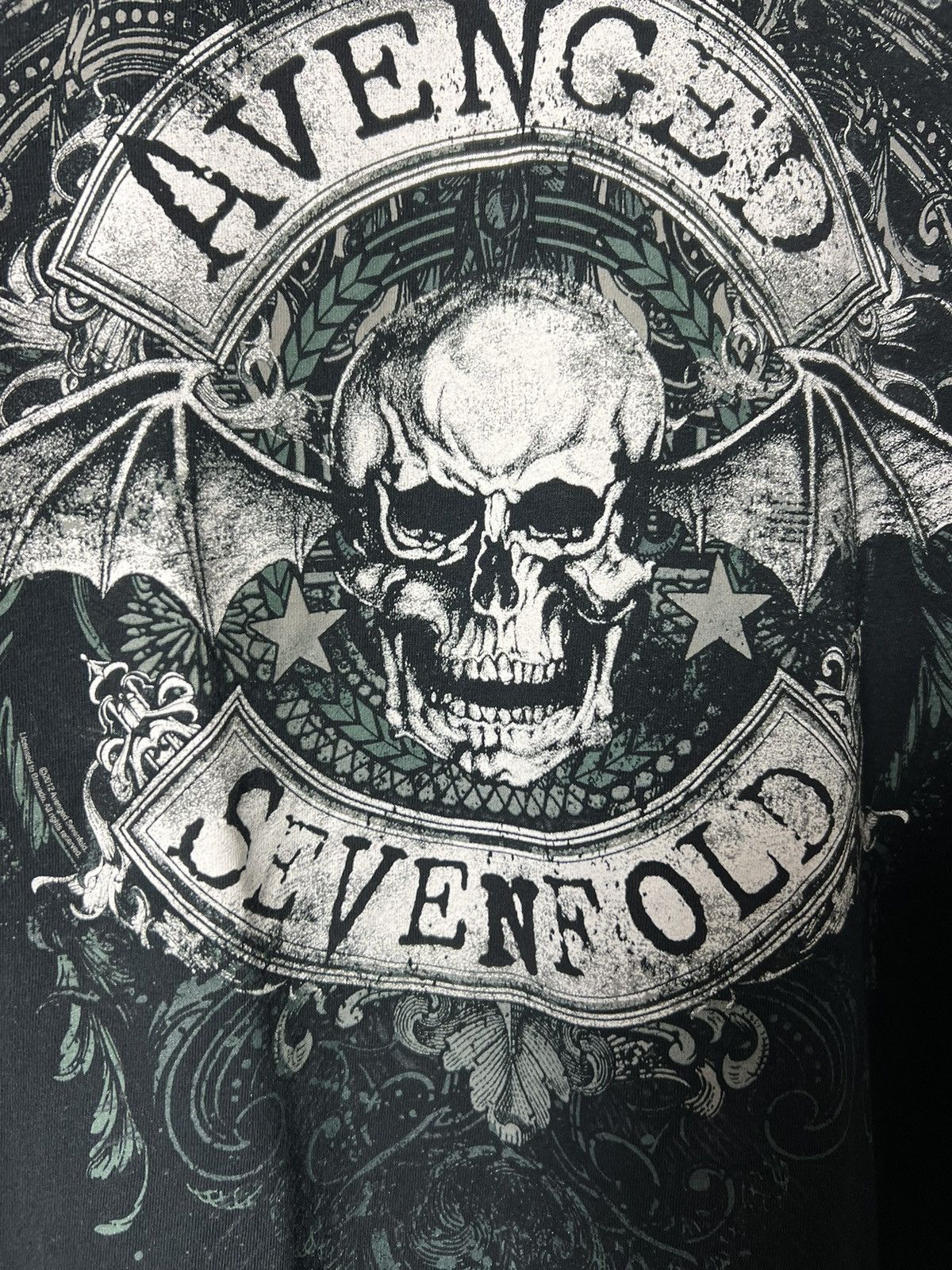 Band Tees Vintage Avenged Sevenfold Graphic Skull And Stars T-Shirt Size US M / EU 48-50 / 2 - 4 Thumbnail