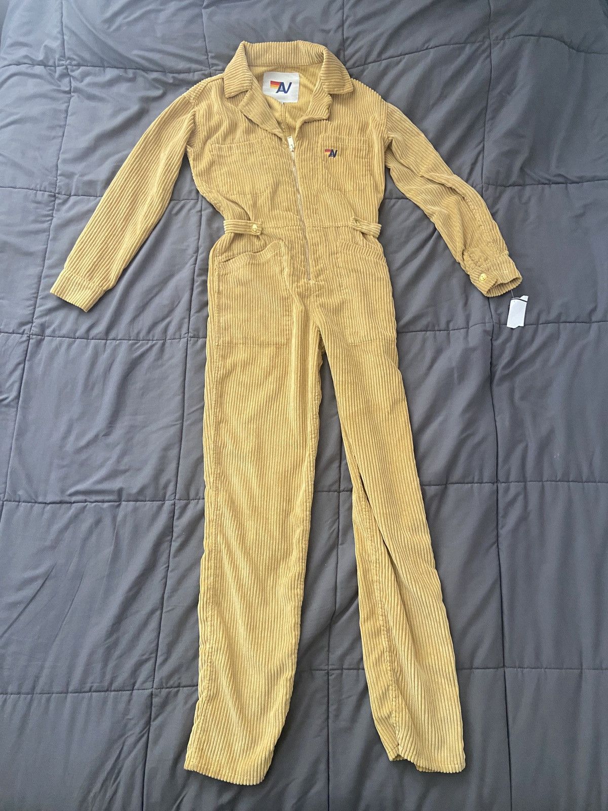image of Aviator Nation Unisex Xs Flight Suit in Yellow, Men's (Size 28)