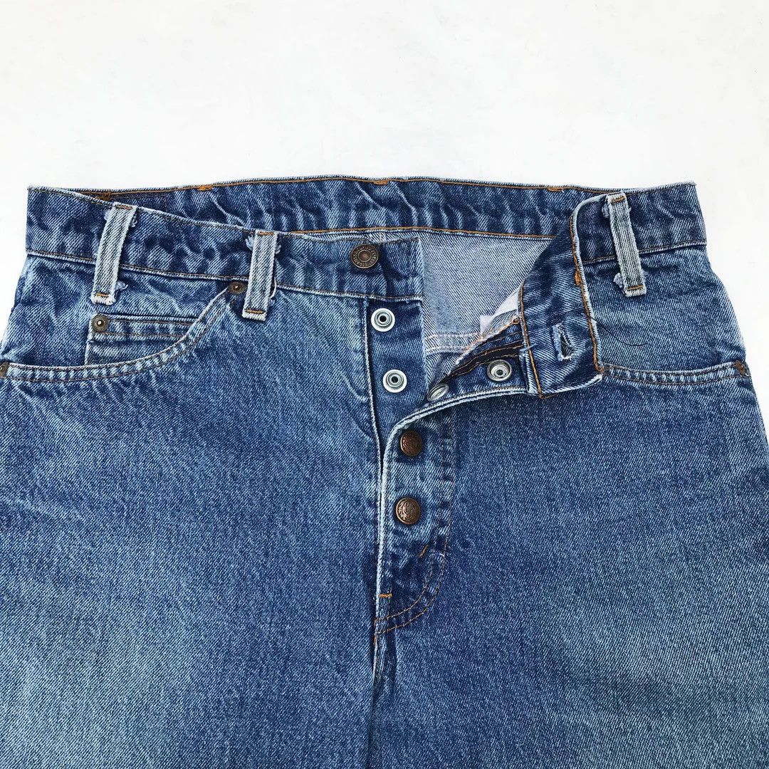 Levi's × Vintage Levi’s 517 1970 70s Vintage Boot Cut USA Blue Denim Jeans Size US 31 - 3 Thumbnail