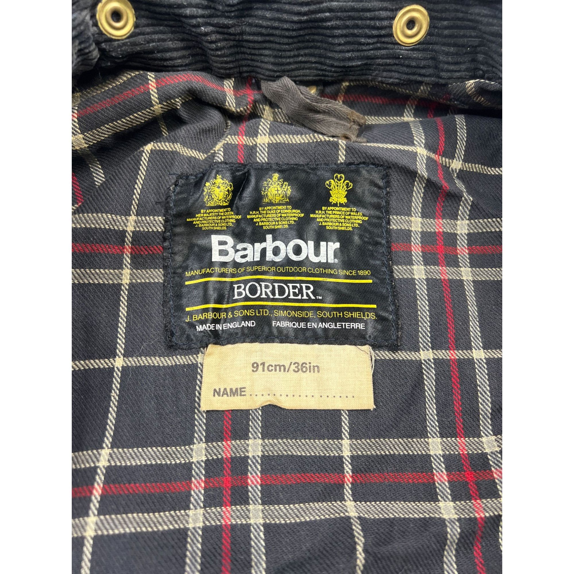 Barbour Barbour Border Vintage Wax Jacket (Y1011) Size US S / EU 44-46 / 1 - 11 Thumbnail