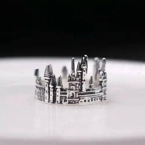 Other City Castle Ring Modern Architecture Goth Jewelry Chrome Size ONE SIZE - 3 Thumbnail