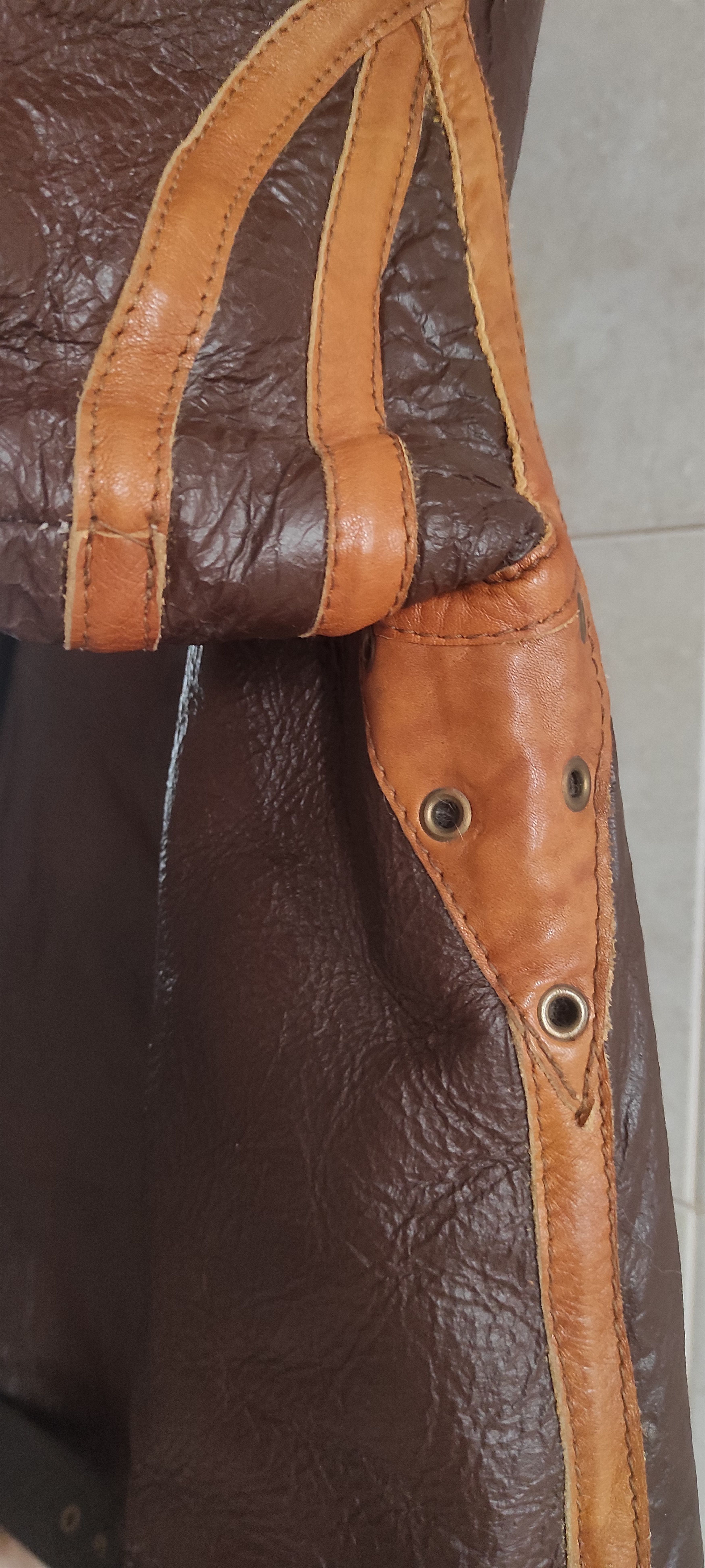 Other Bomber Flying Genuine Sheepskin Leather Fur Jacket Size US L / EU 52-54 / 3 - 4 Thumbnail