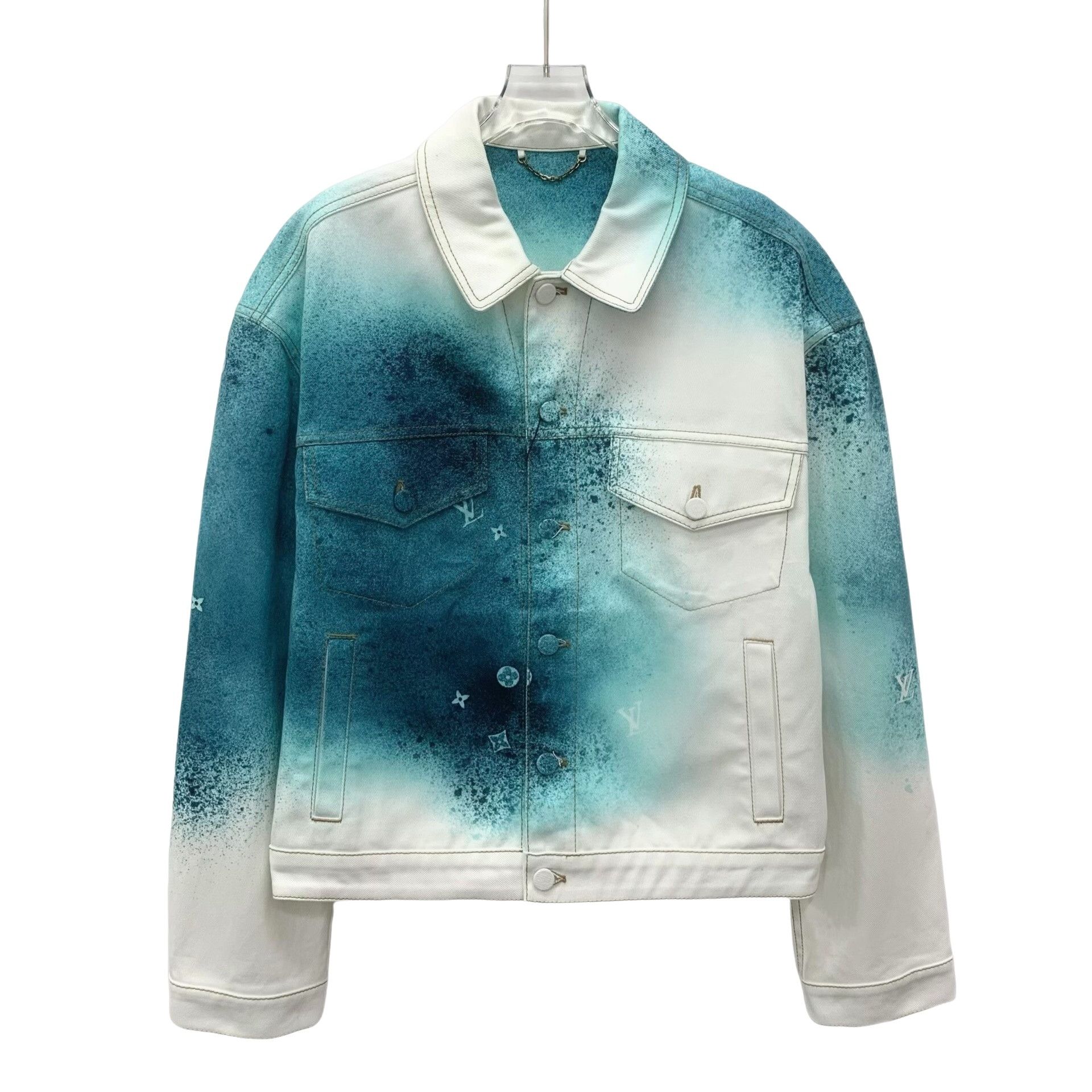 Louis Vuitton Louis Vuitton Monogram Spray Denim Jacket 46 Size US S / EU 44-46 / 1 - 1 Thumbnail