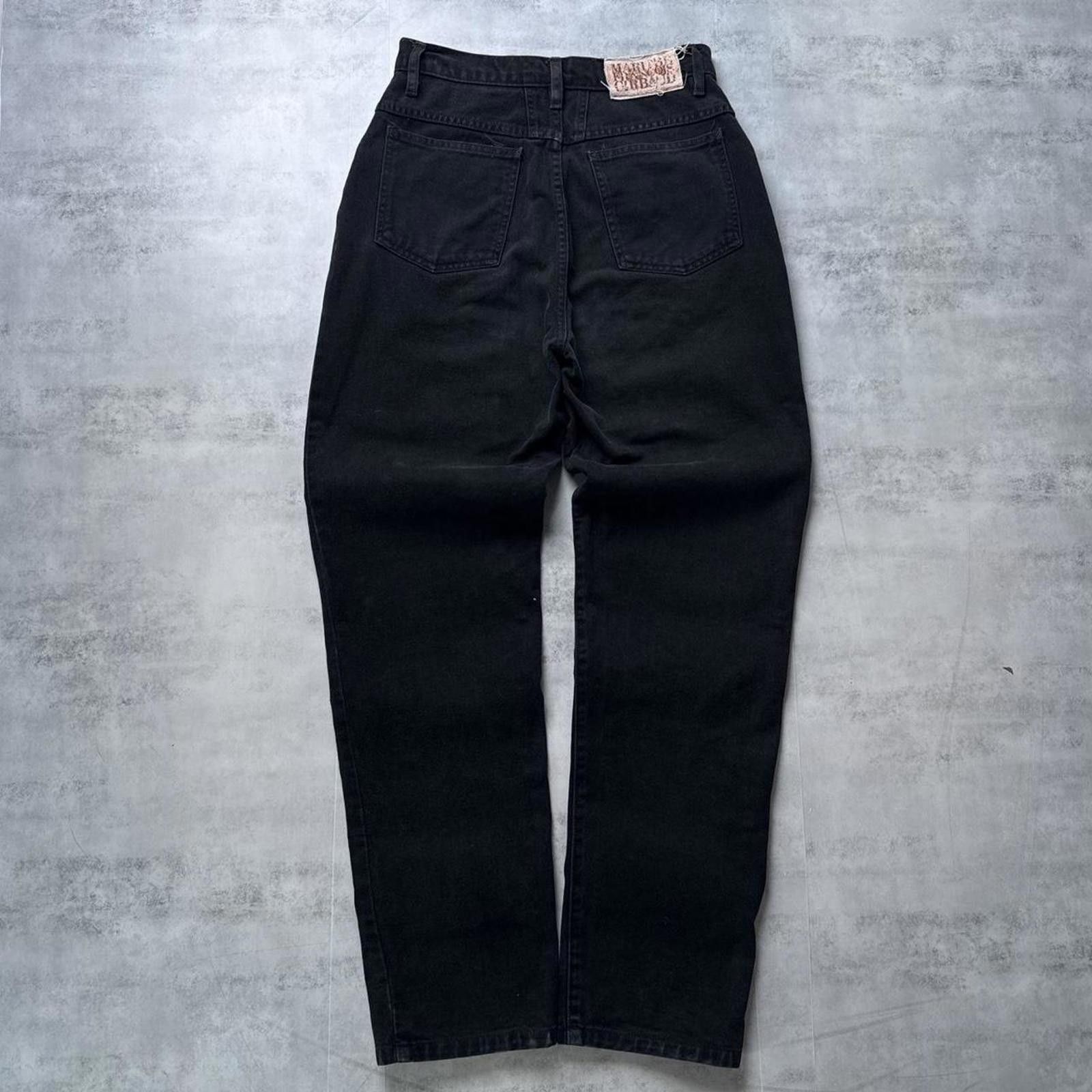 Marithe + Francois Girbaud Y2K Marithe Francois Girbaud Black 00s Denim Jeans Size 32" / US 10 / IT 46 - 1 Thumbnail