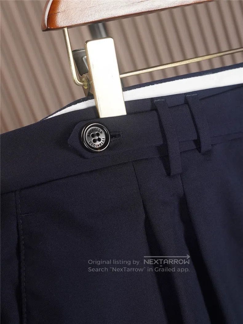 Brunello Cucinelli Brunello Cucinelli Men's Wool Dress Pants Size US 42 / EU 58 - 5 Thumbnail