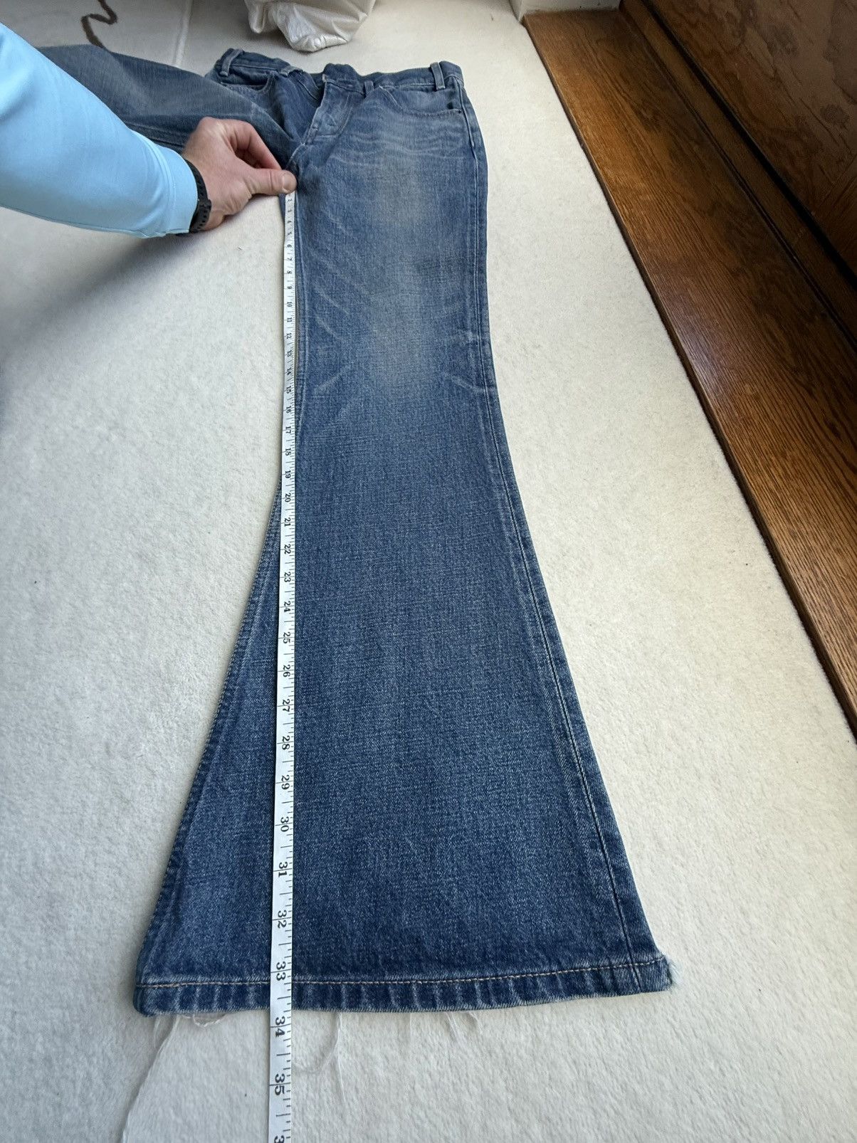 Celine SS24 Grail Celine Marco Union wash Kendrick flares jeans Size US 27 - 12 Thumbnail