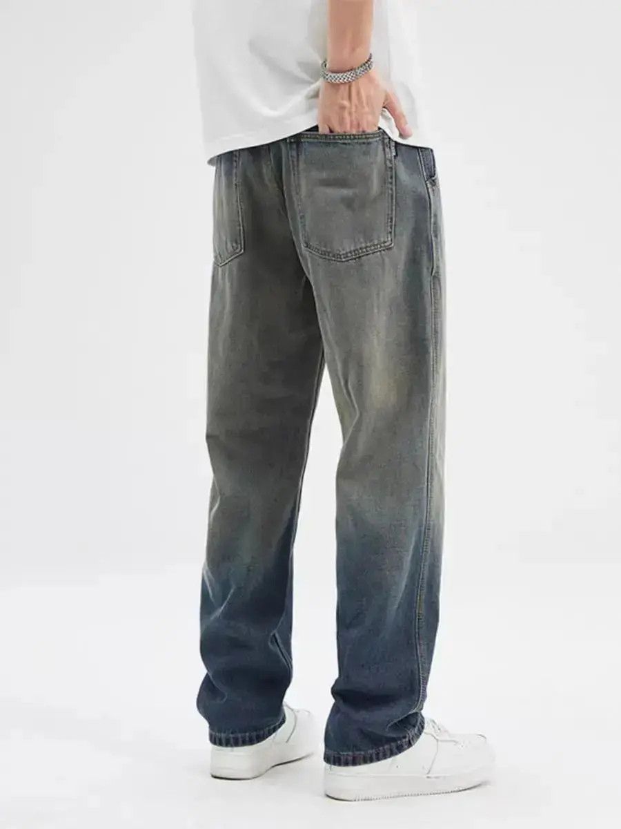 Japanese Brand Gradient American Vintage High Street Loose Jeans Size US 30 / EU 46 - 3 Thumbnail