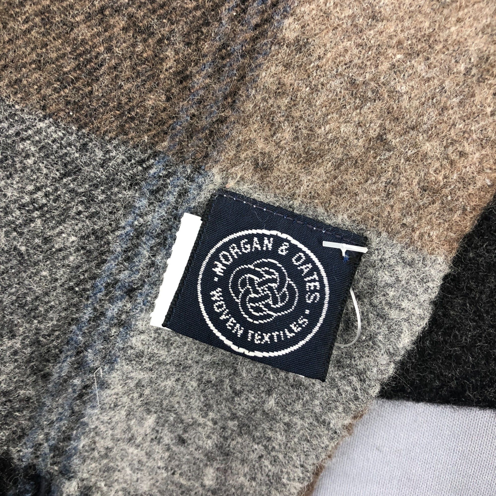 Japanese Brand Vintage Morgan & Dates Scarf Muffler Wool Plaid Scarves Size ONE SIZE - 4 Thumbnail