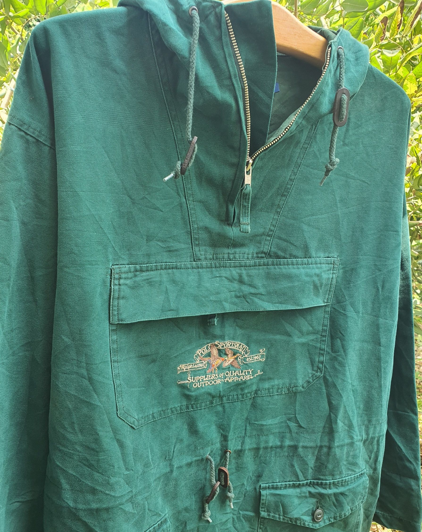 Polo Ralph Lauren × Vintage 90s Polo Ralph Lauren Sportsman Pullover Anorak Jacket SizeM Size US M / EU 48-50 / 2 - 6 Thumbnail