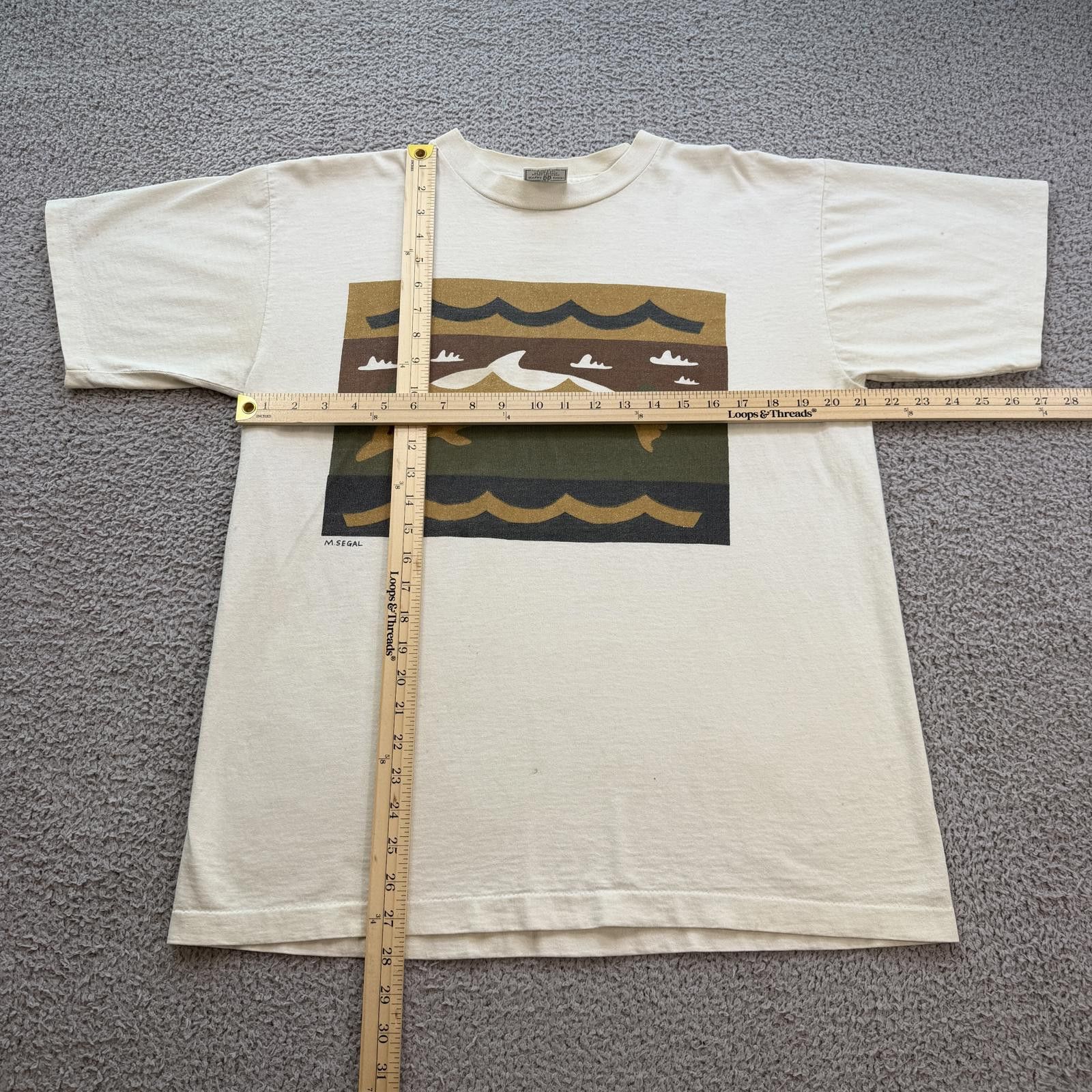 Other Vintage 90s Dolphin T Shirt Beach Nature Single Stitch USA Size US L / EU 52-54 / 3 - 3 Thumbnail