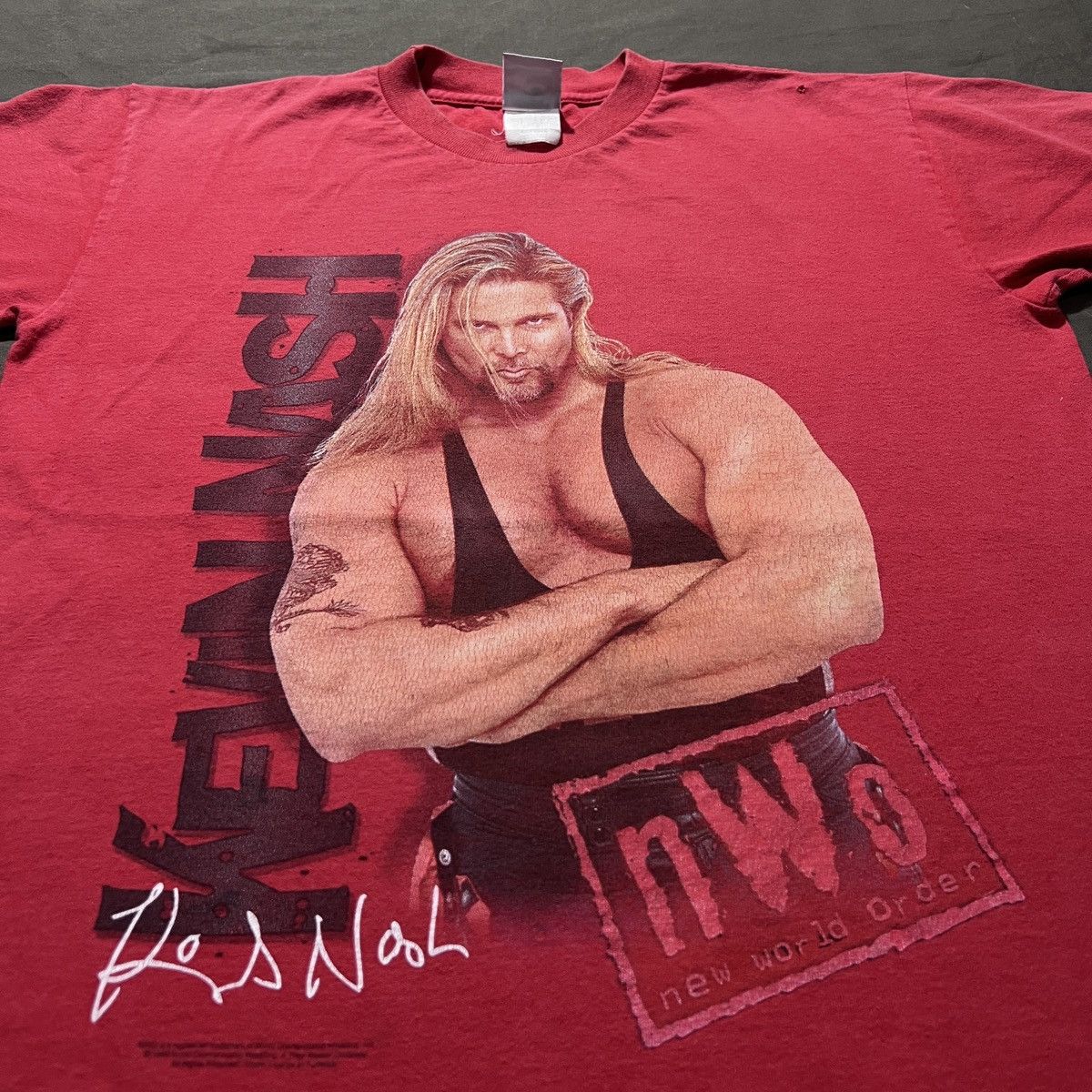 WWE Vintage 90s WCW NWO KEVIN NASH Wrestling Graphic Tee Size US S / EU 44-46 / 1 - 1 Thumbnail