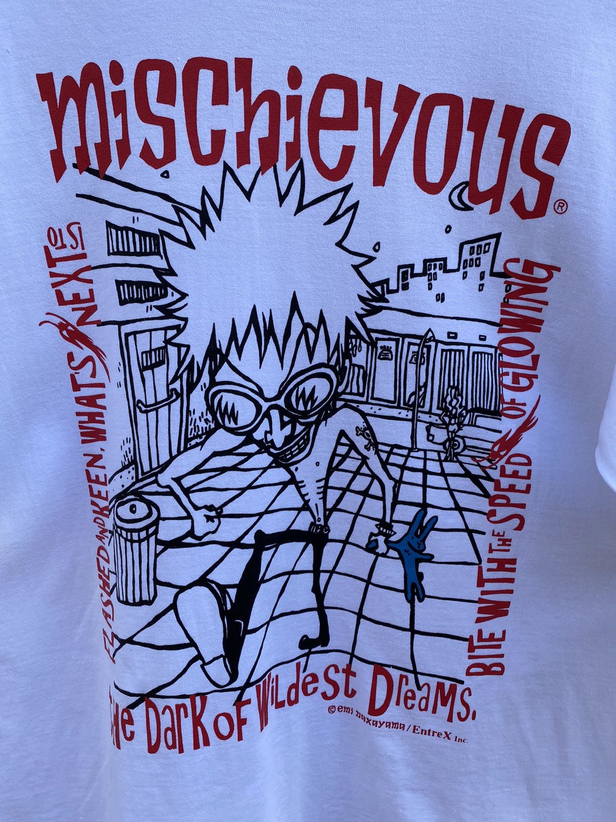 If Six Was Nine × Japanese Brand × Seditionaries Mischievous Blue Rabbit Skunk Punk by Emi Nakayama Rare Tee Size US L / EU 52-54 / 3 - 3 Thumbnail