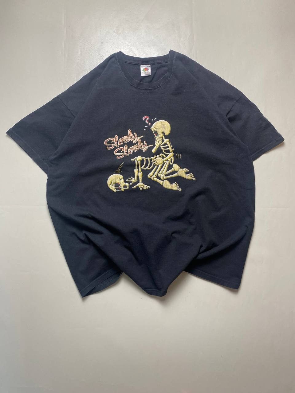 Fruit Of The Loom Vintage Y2K Adult Slowly Porno - Sex Love Merch tee Size US XXL / EU 58 / 5 - 1 Thumbnail