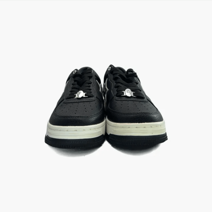 Bape ABATHINGAPE low cut board shoes for men, black and white Size US 11 / EU 44 - 8 Thumbnail