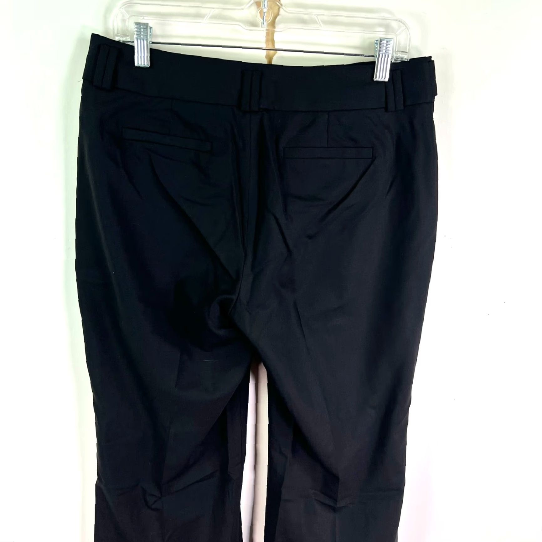 Banana Republic VINTAGE Banana Republic Womens Flared Dress Pants Size 8 Black Wool Lined 32x34 Business Casual Formal Size 30" / US 8 / IT 44 - 5 Thumbnail