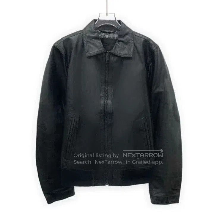 Dolce & Gabbana Dolce Gabbana Black Leather Zip Jacket. Size US L / EU 52-54 / 3 - 1 Thumbnail