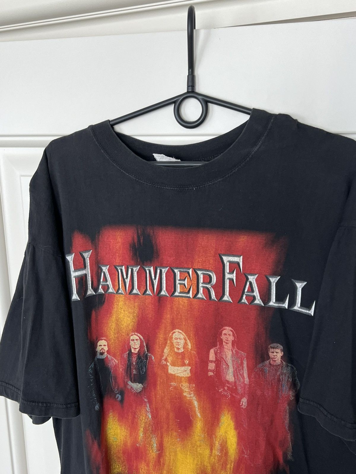 Band Tees Vintage Hammer Fall Band Tee Rock 90s T-Shirt Size US XL / EU 56 / 4 - 4 Thumbnail