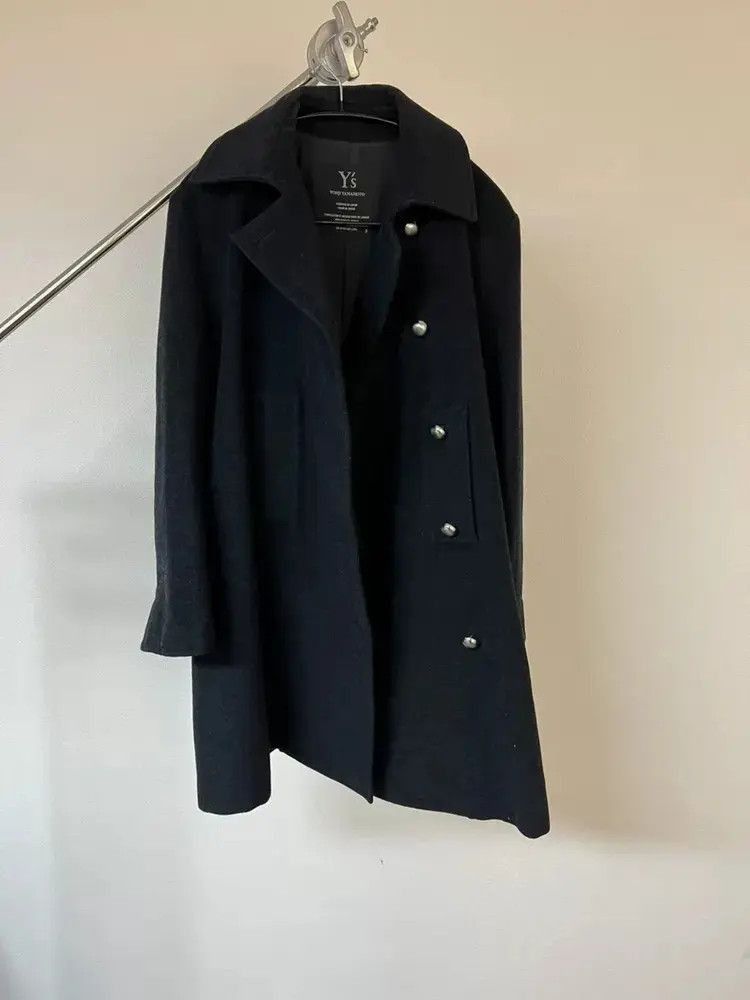 Yohji Yamamoto Sz 3 Yohji Yamamoto Y's Military Style Wool Coat-2505 Size US L / EU 52-54 / 3 - 3 Thumbnail