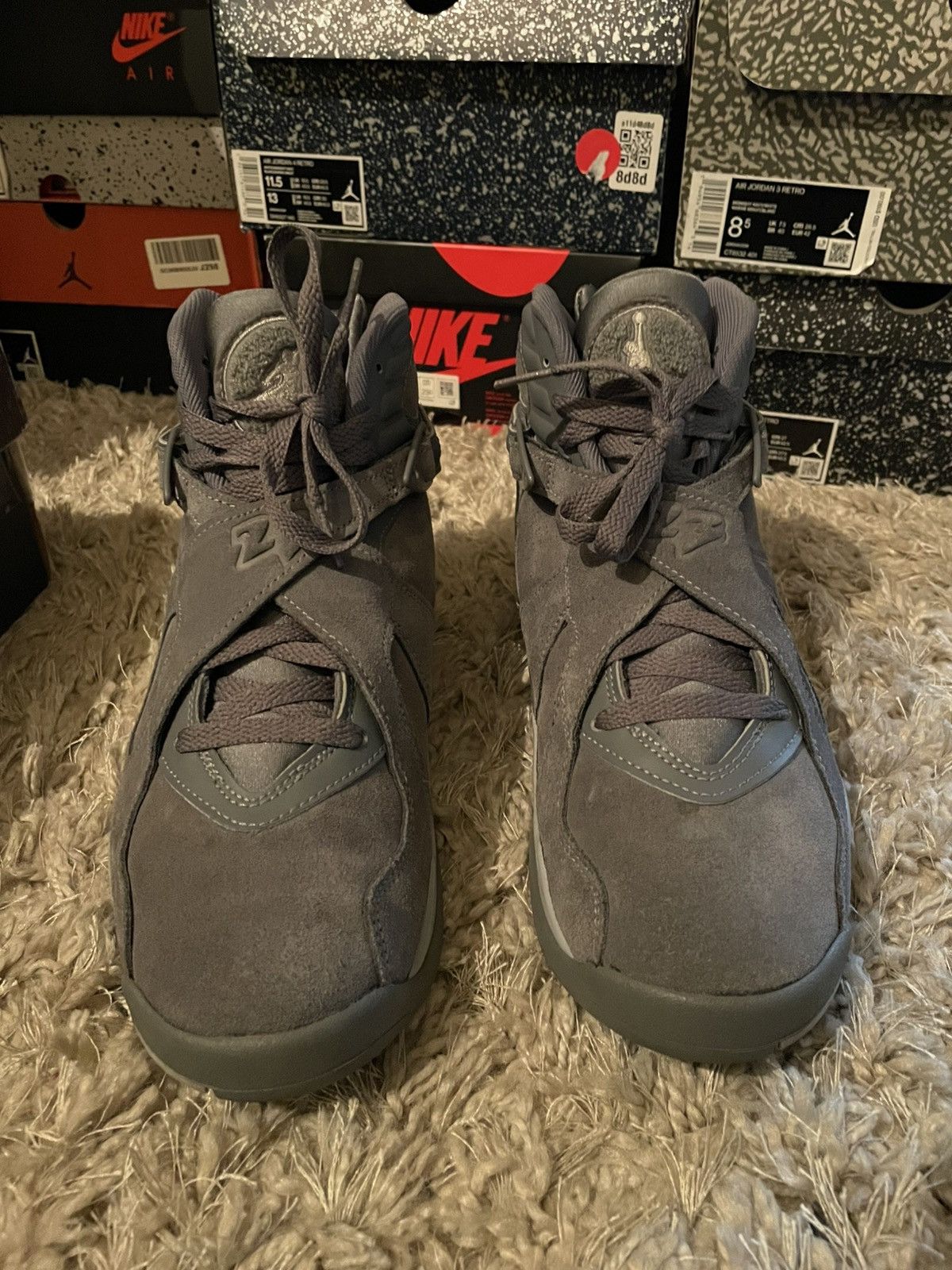 Jordan Brand Jordan 8 Cool Grey Size US 8.5 / EU 41-42 - 4 Thumbnail