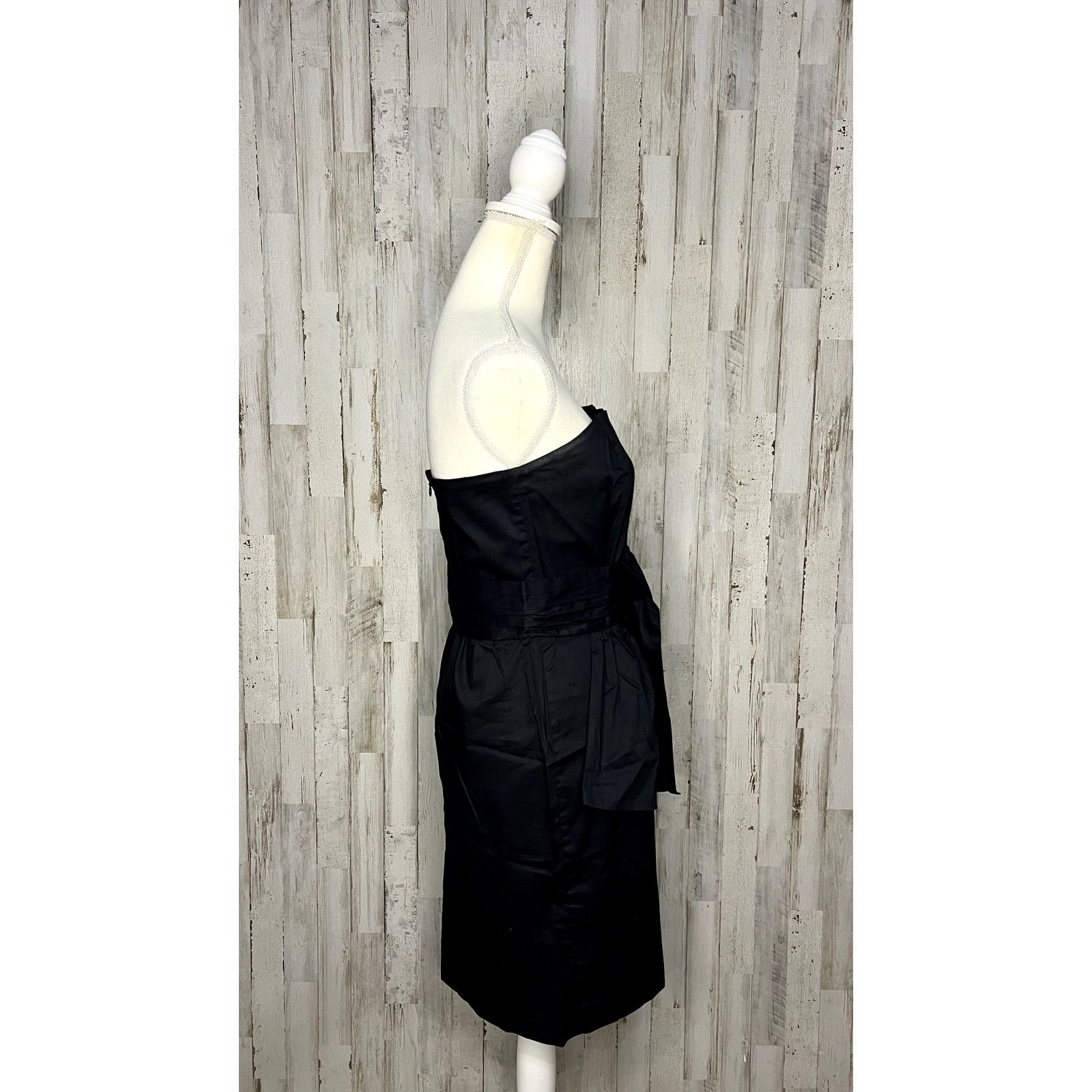 Banana Republic Banana Republic Women's Strapless Black Knee Length Dress Size M / US 6-8 / IT 42-44 - 3 Thumbnail