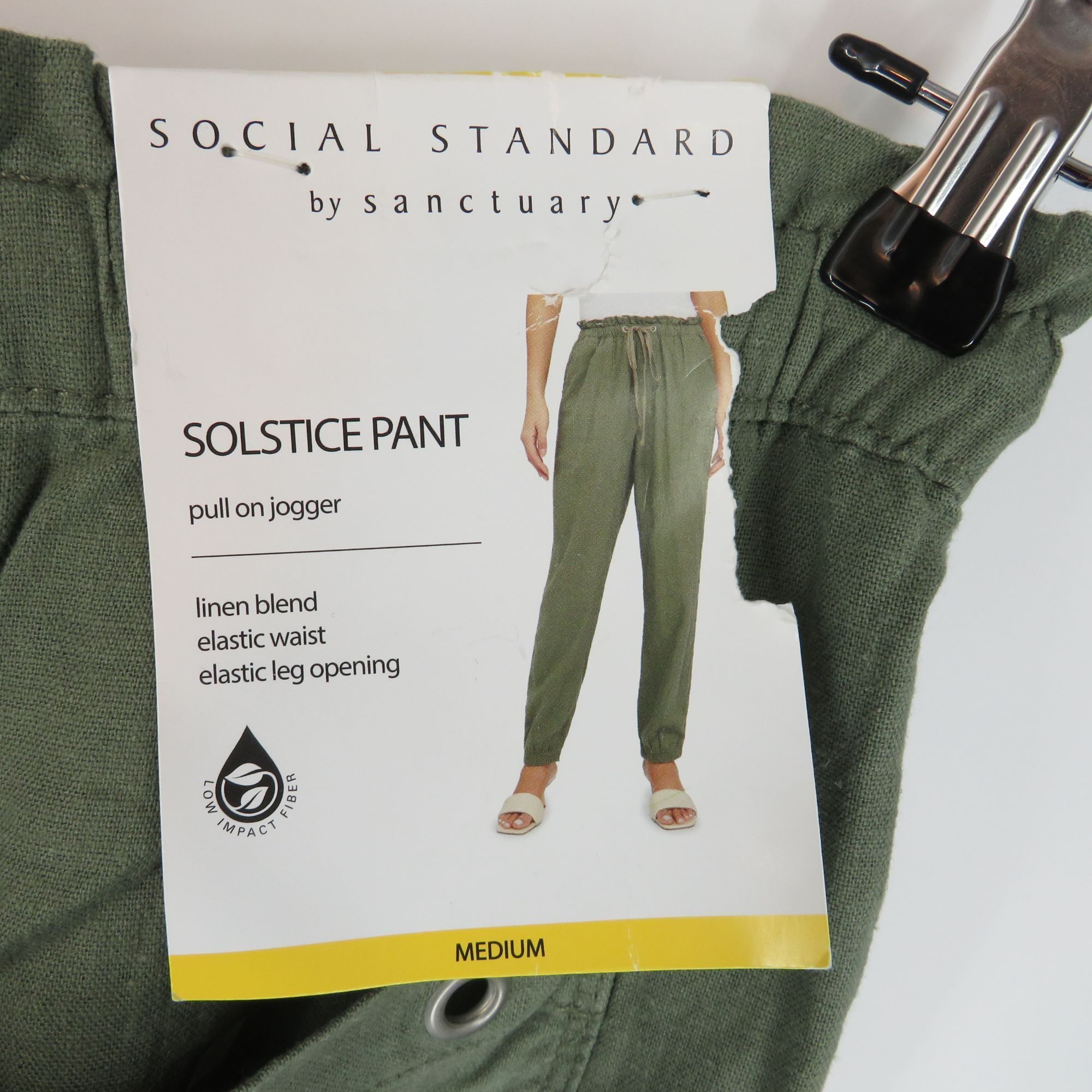 Other Social Standard By Sanctuary Pull-On Jogger Pants Medium Oli Size 29" - 2 Thumbnail