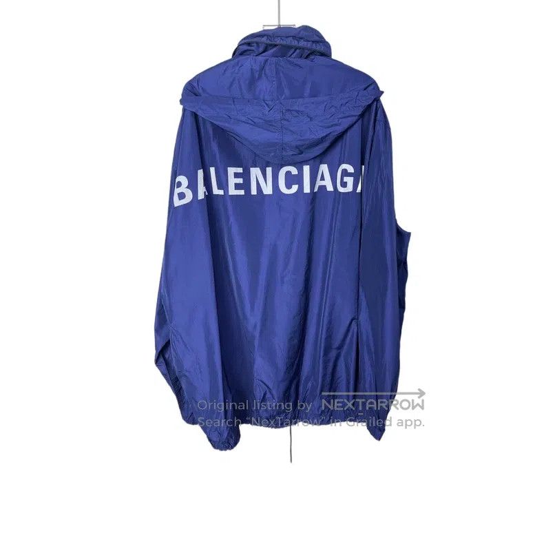 Balenciaga Balenciaga Dark Blue Waterproof Jacket Size US S / EU 44-46 / 1 - 2 Thumbnail