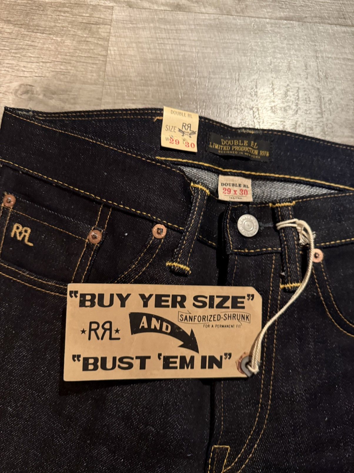 RRL Ralph Lauren RRL Double RL Limited Production Run Selvedge Denim Size US 30 / EU 46 - 5 Thumbnail