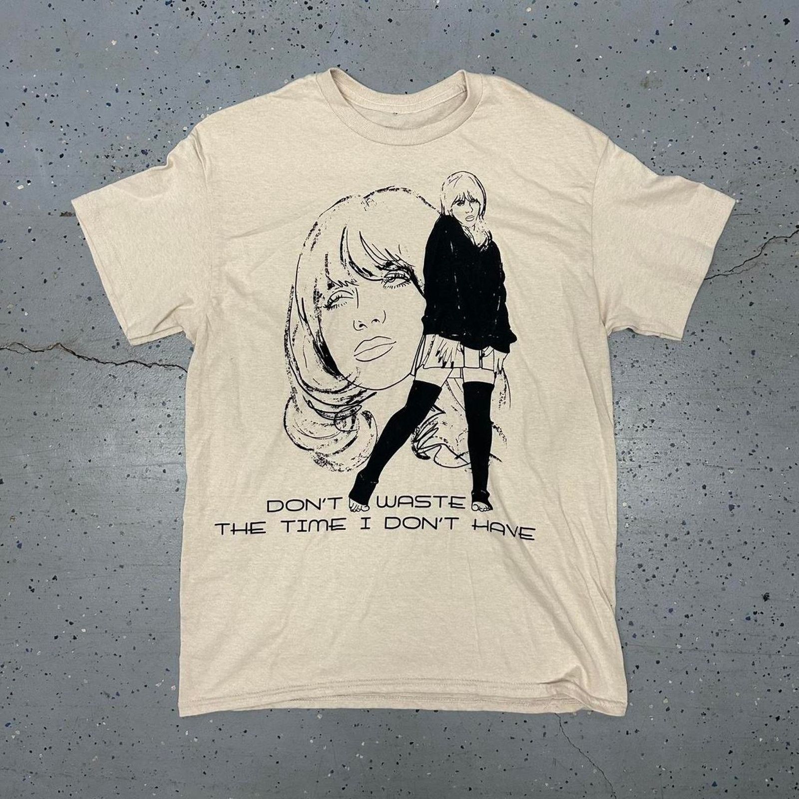 Other Billie Eilish Don't Waste The Time I Don't Have T-Shirt Size L / US 10 / IT 46 - 1 Thumbnail