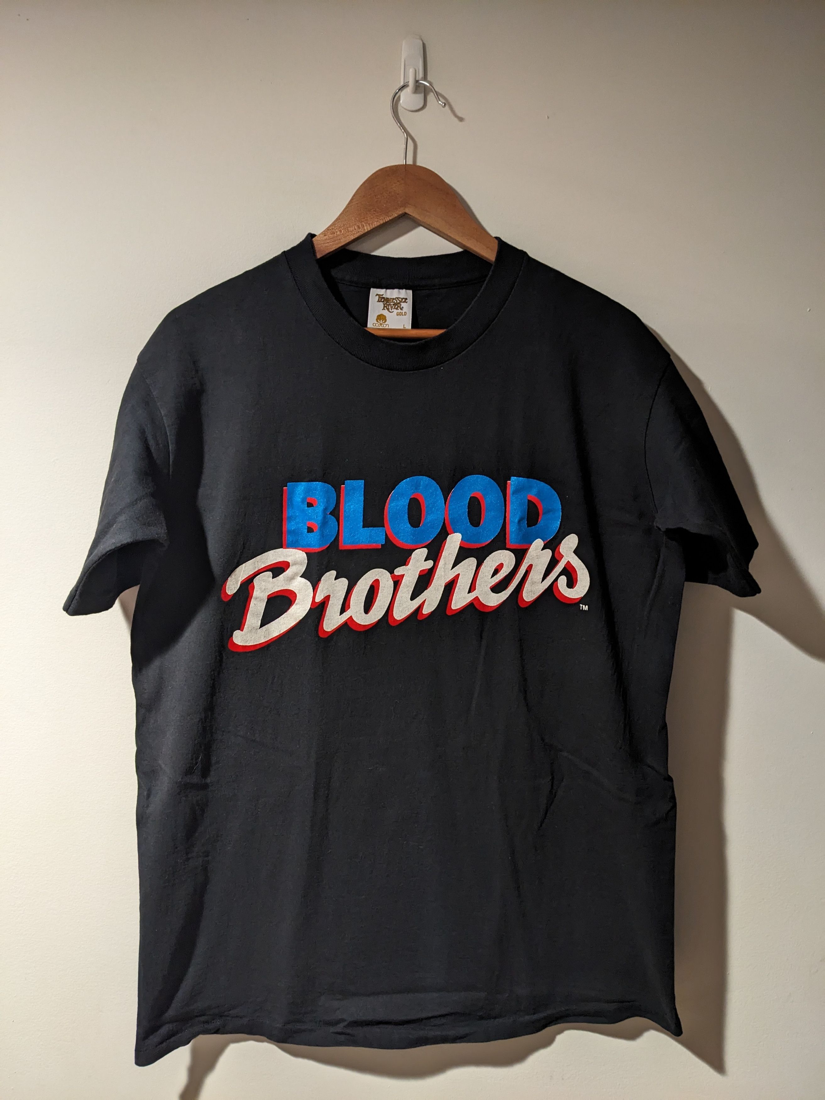 Vintage Vintage 90s Blood Brothers Musical Promo Black Large T-Shirt Size US L / EU 52-54 / 3 - 1 Thumbnail