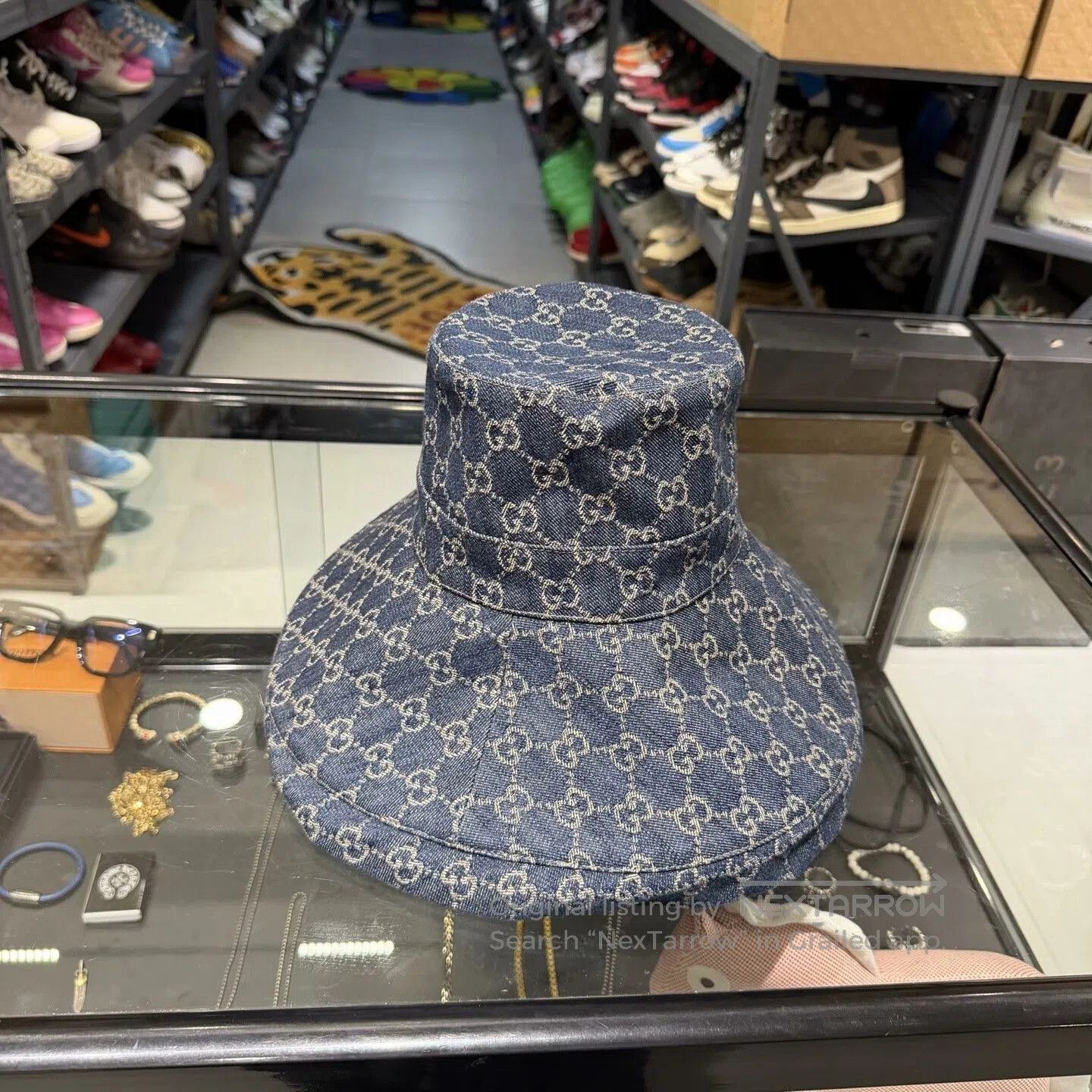 Gucci Gucci Denim Bucket Hat. Size ONE SIZE - 1 Thumbnail