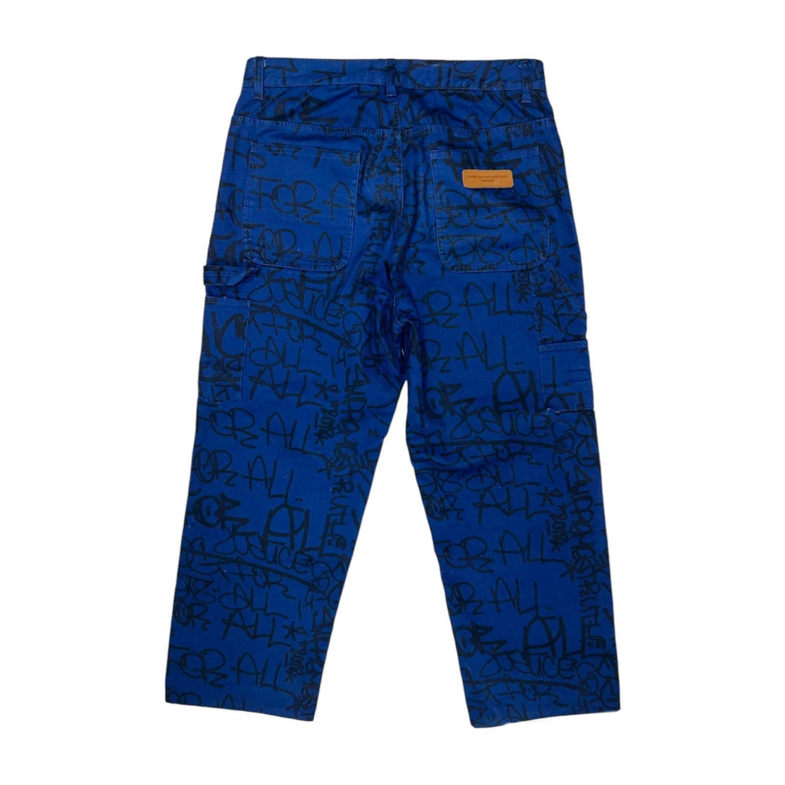 Supreme x Comme Des Garçons Painter Graffiti Carpenter Pants