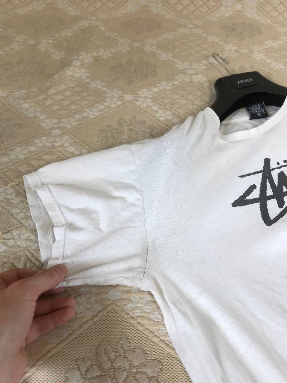 Stussy 🔥 00s Vintage Stussy Big Logo T Shirt Skate White Japan Size US S / EU 44-46 / 1 - 7 Thumbnail