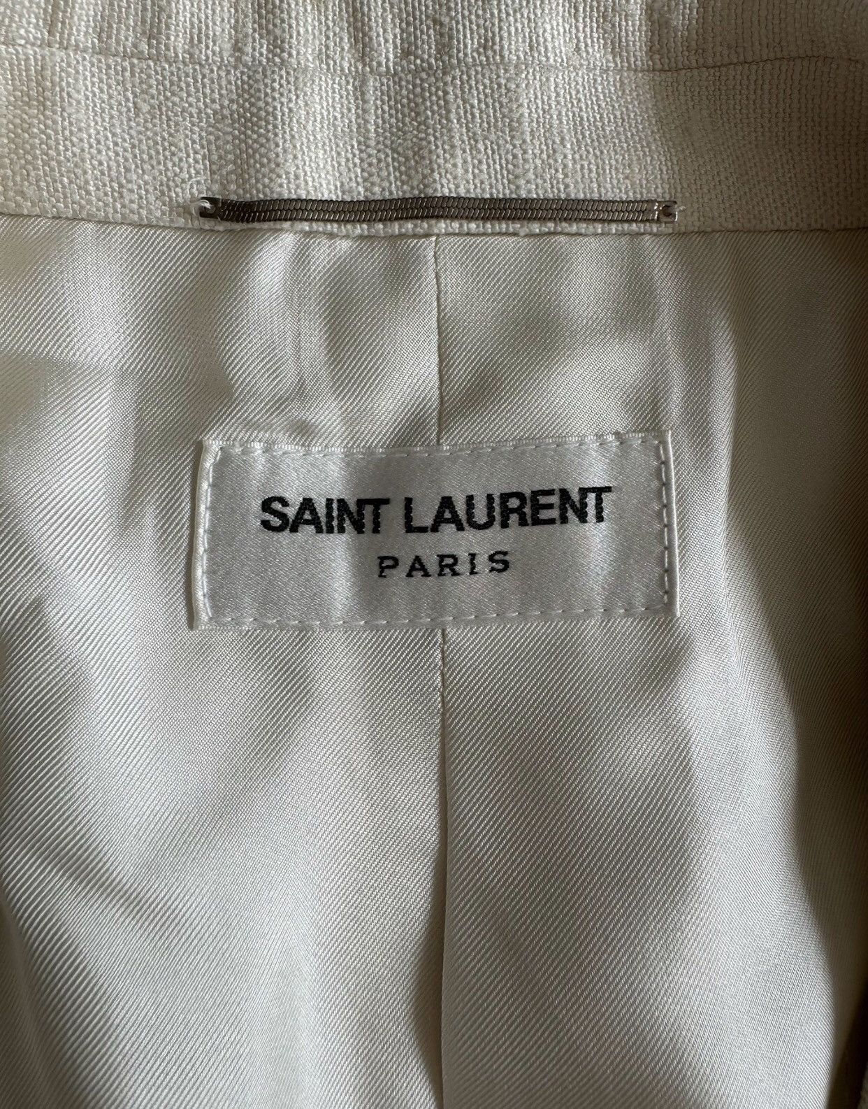 Saint Laurent Paris × Yves Saint Laurent Saint Laurent Men's Noble Young Master White Suit2412- Size 50S - 7 Thumbnail
