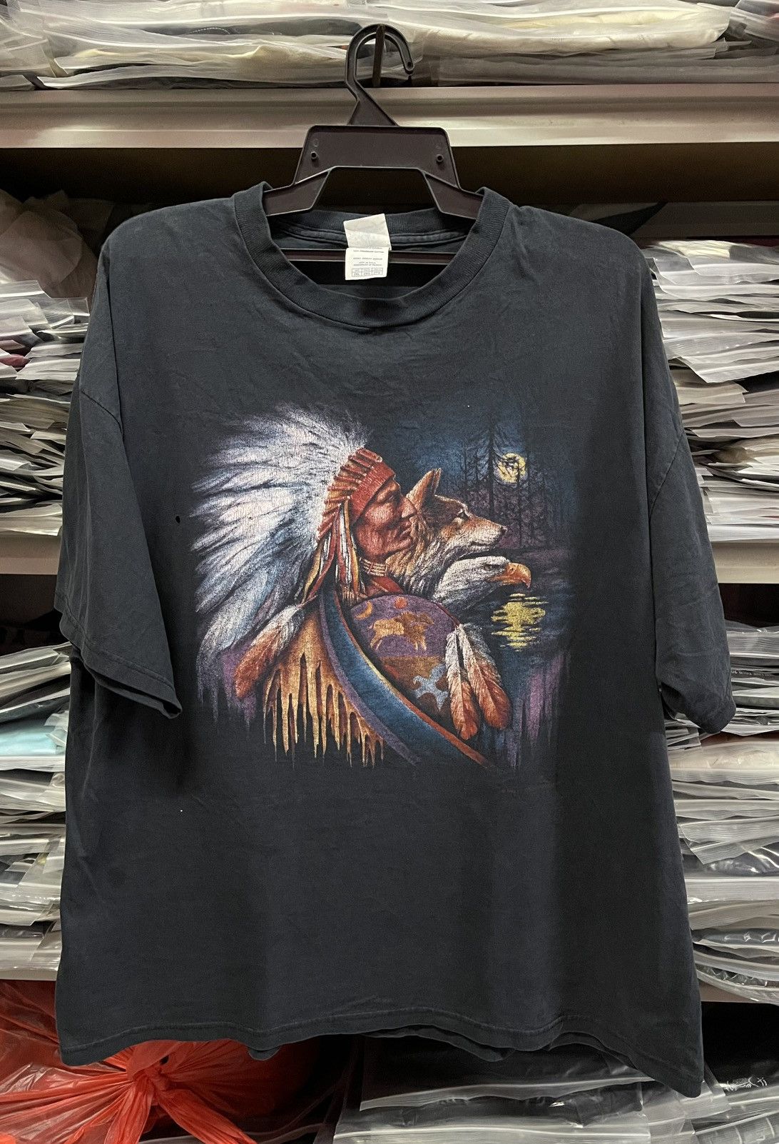 Vintage Vintage 3D Emblem Native American Chief🔥🔥🔥 Size US XXL / EU 58 / 5 - 1 Thumbnail
