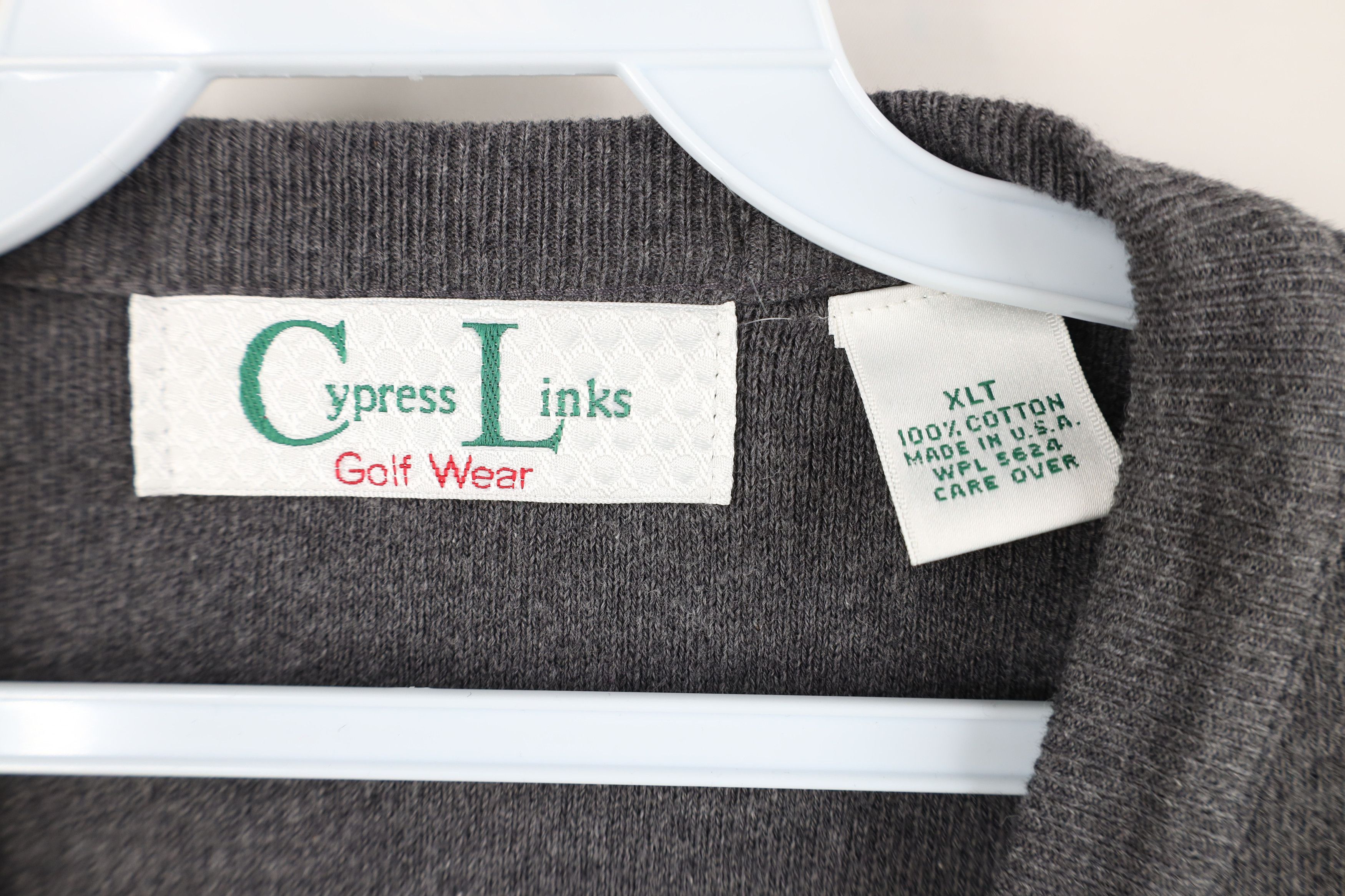 Vintage Vintage 90s Streetwear Knit Golf Sweater Vest Gray USA Size US XL / EU 56 / 4 - 4 Thumbnail