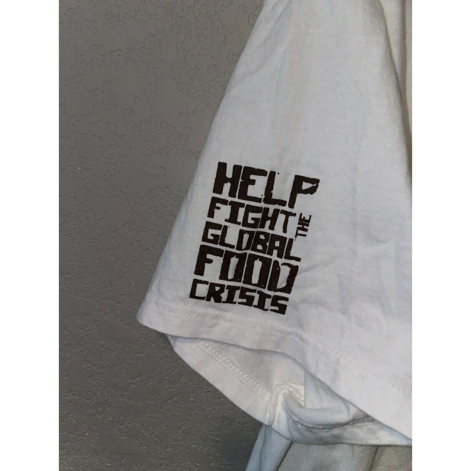 Anvil Vintage Jesus Shirt Help Fight The Global Food Crisis Tee XL Size US XL / EU 56 / 4 - 3 Thumbnail