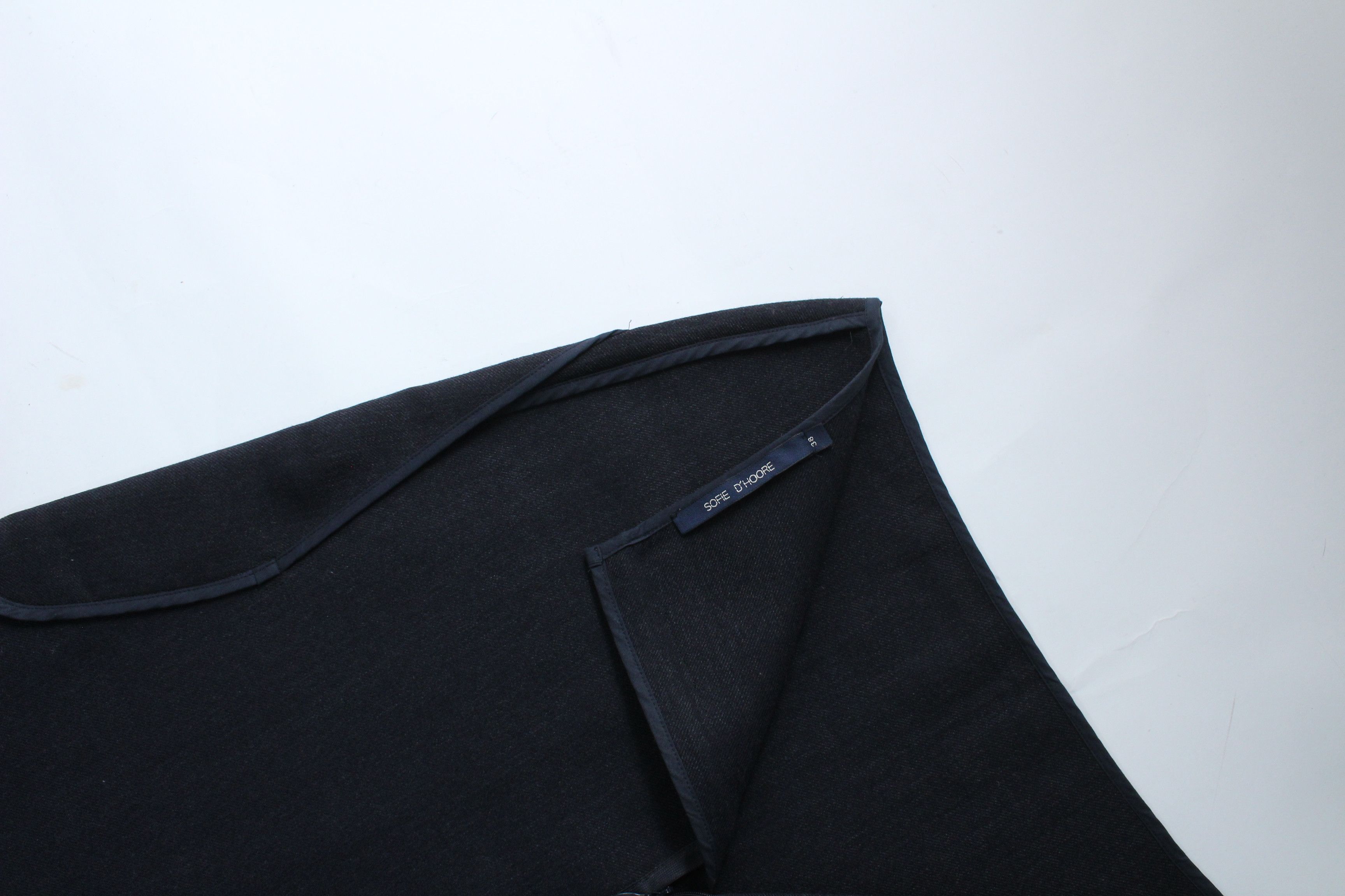 SOFIE D'HOORE Sofie D'Hoore 100% Wool Panel Midi Skirt Ink Blue Size 38 Size 26" / US 2 / IT 38 - 8 Thumbnail