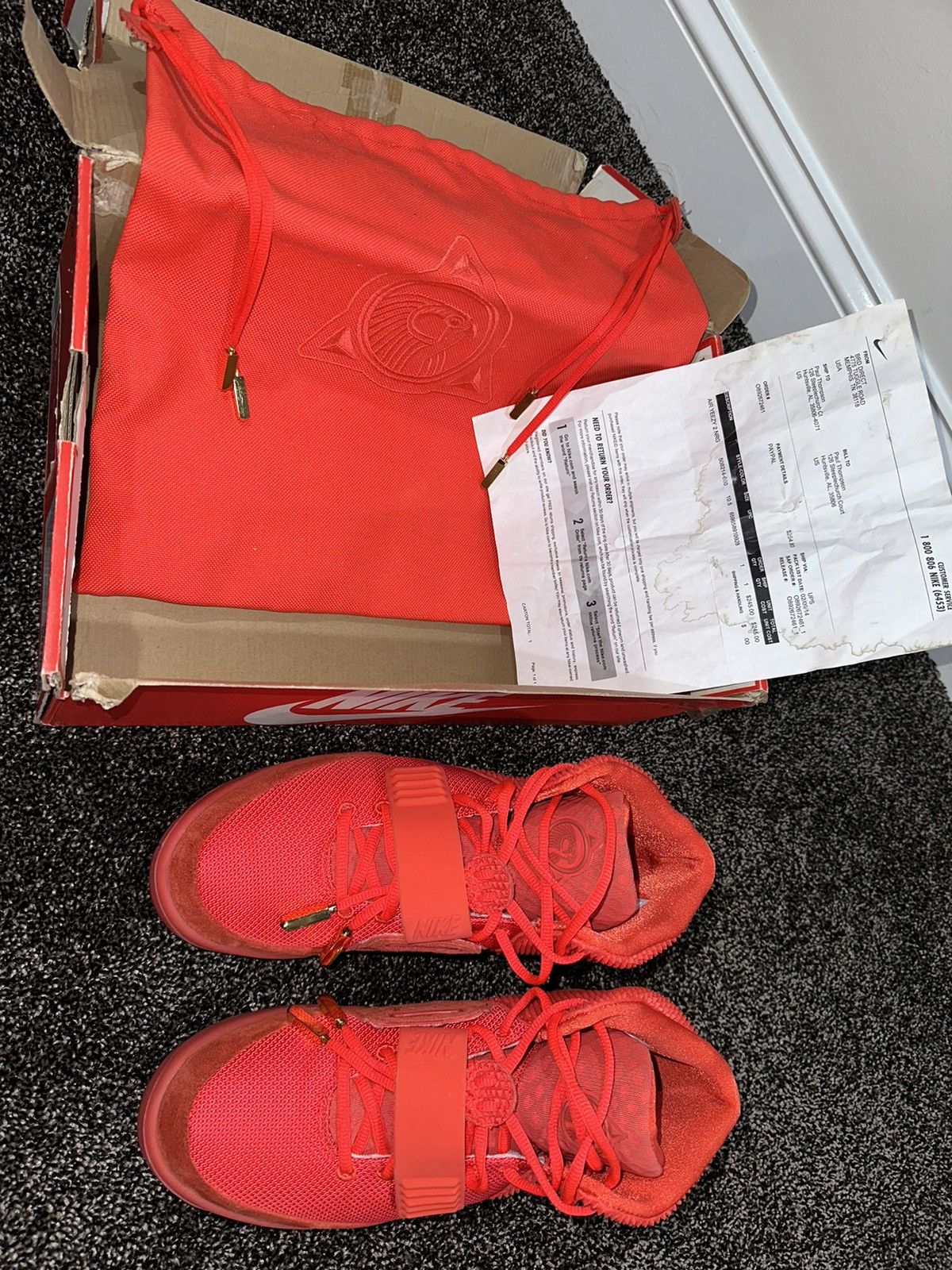 Kanye West × Nike Nike Air Yeezy 2 SP Kanye West Red October Sneakers 2014 Size US 10.5 / EU 43-44 - 15 Thumbnail