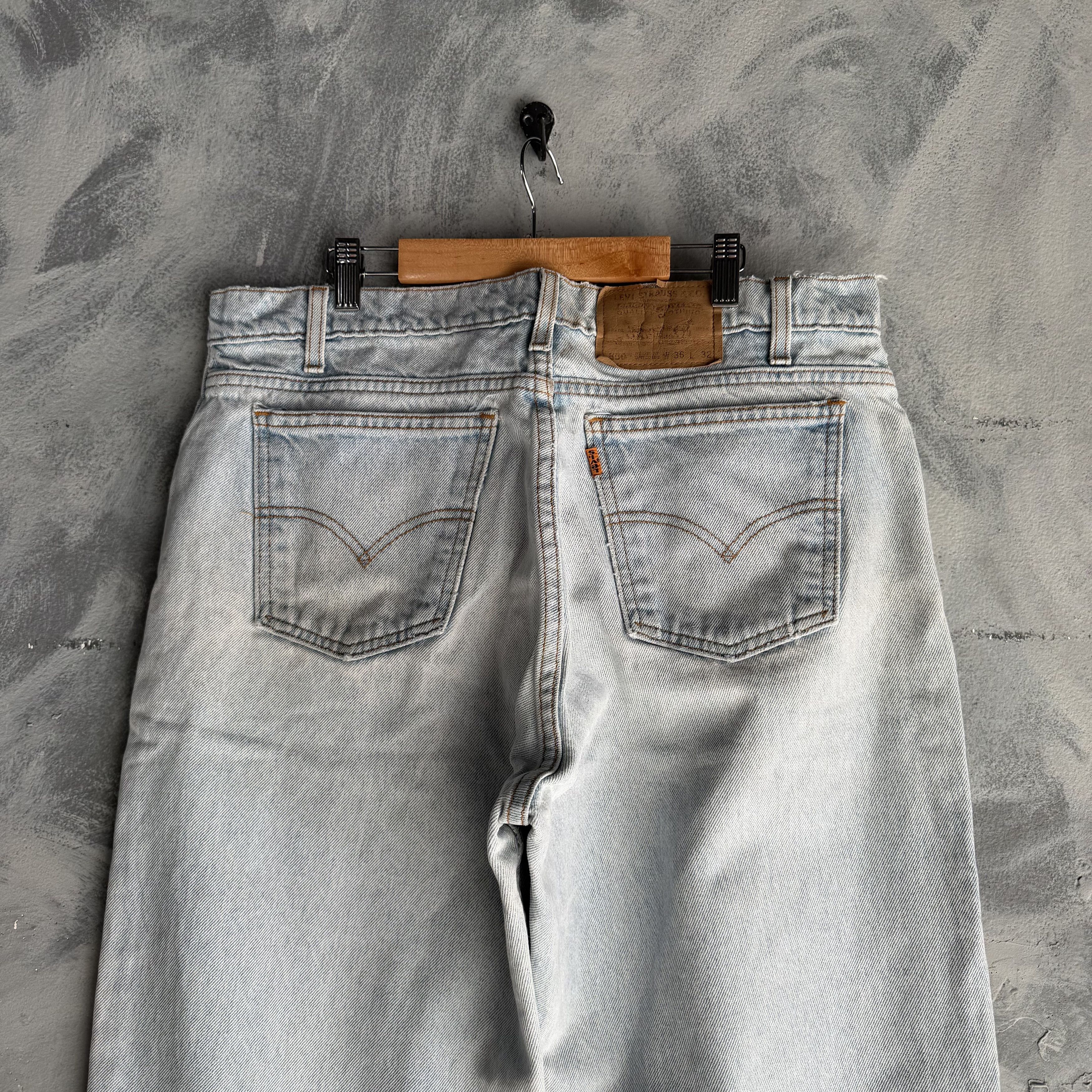 Levi's Vtg Levis 550 Jeans Mens 36x32 (34x27) Orange Tab Relaxed Size US 36 / EU 52 - 1 Thumbnail