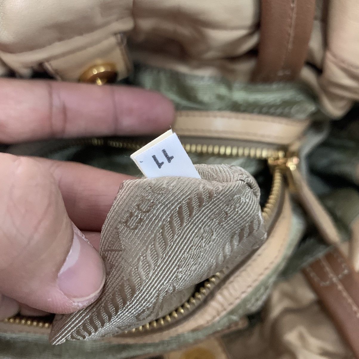 Prada Prada Leather Shoulder Bag Size ONE SIZE - 11 Thumbnail