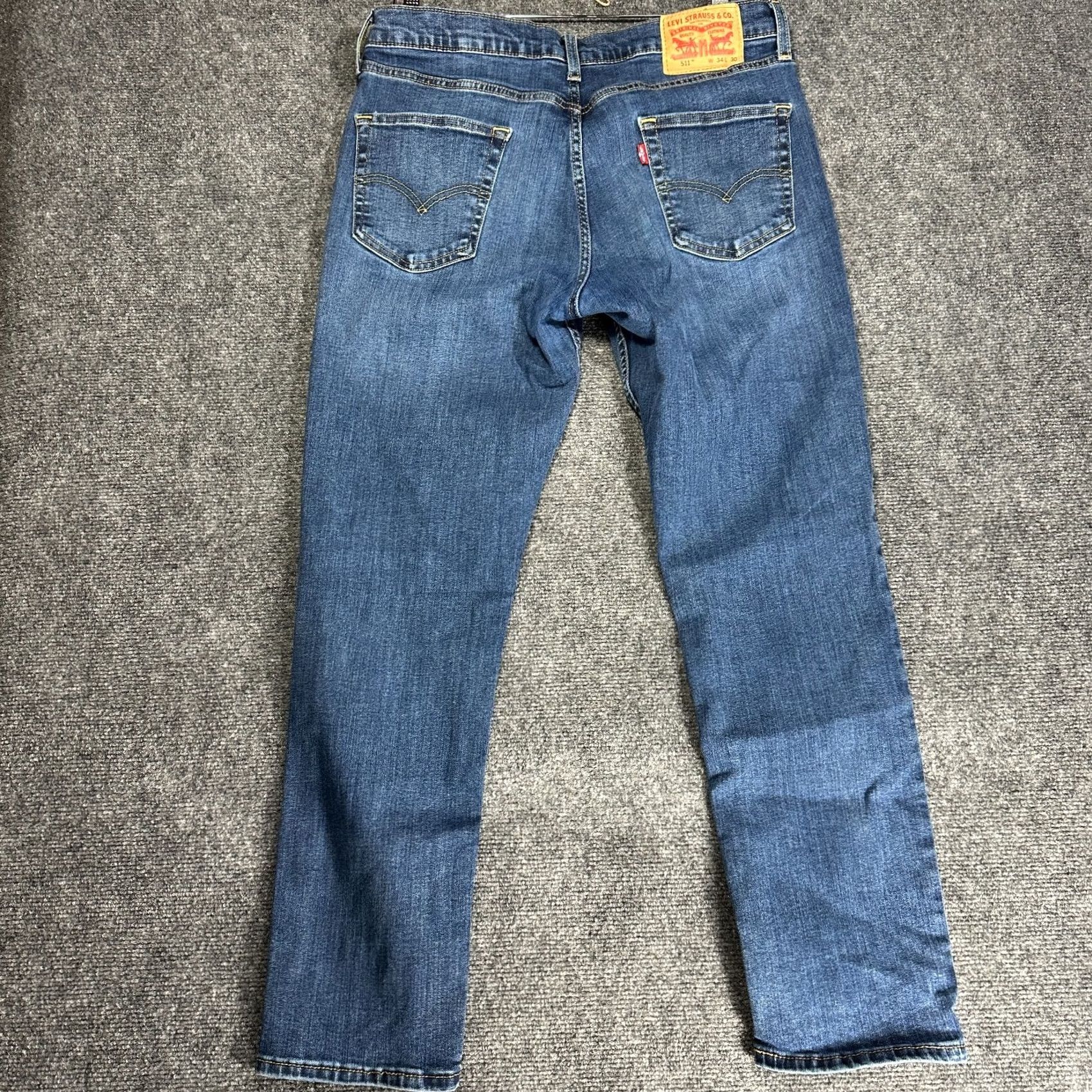 Levi's Levi's 511 Jeans Mens 34 Slim Straight Mid Wash 5-Pocket Denim Cotton Blend Zip Jeans Levis 511 Mens Size 34 Blue Size US 34 / EU 50 - 6 Thumbnail