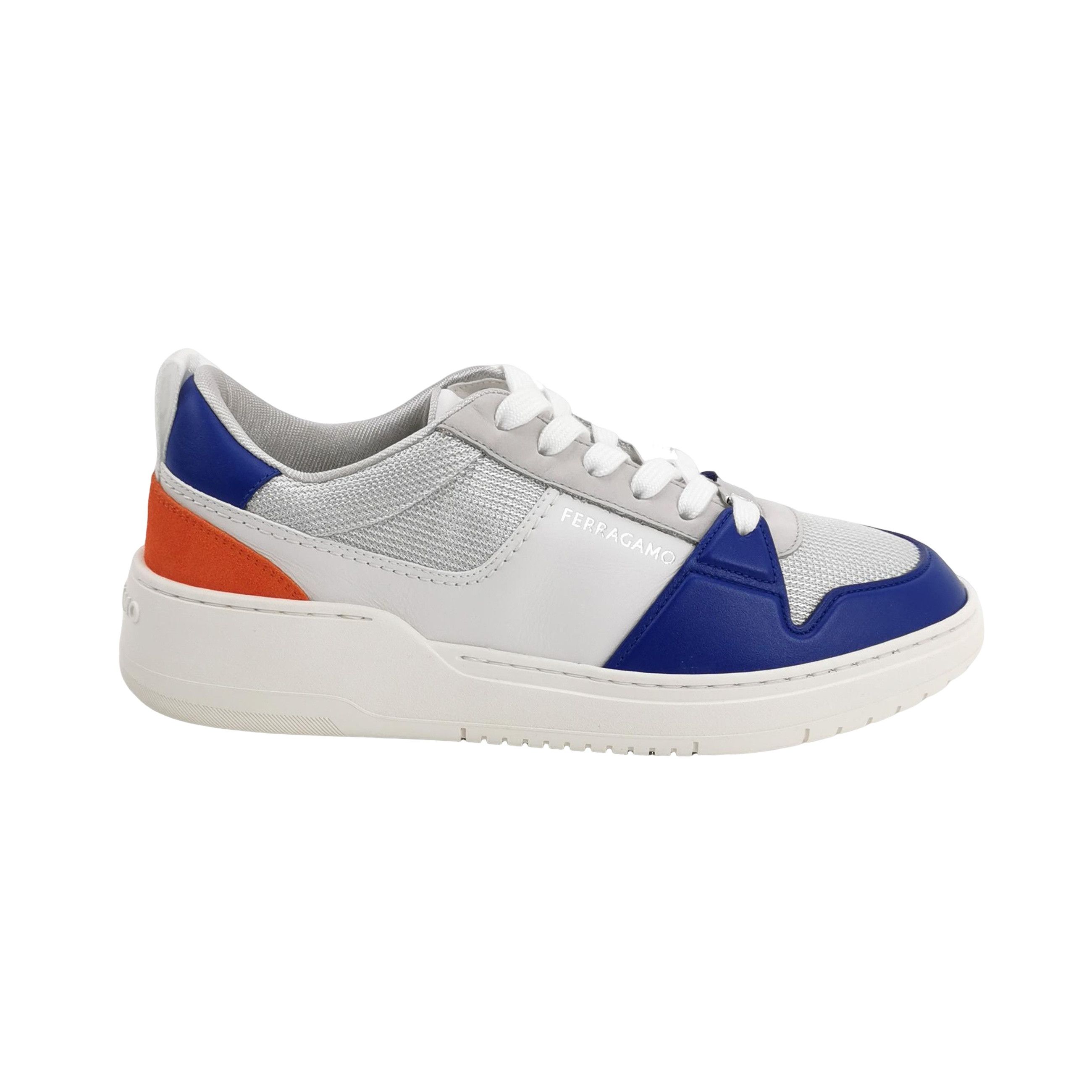 Salvatore Ferragamo Salvatore Ferragamo Paneled Leather Sneakers 42 Size US 9 / EU 42 - 1 Thumbnail