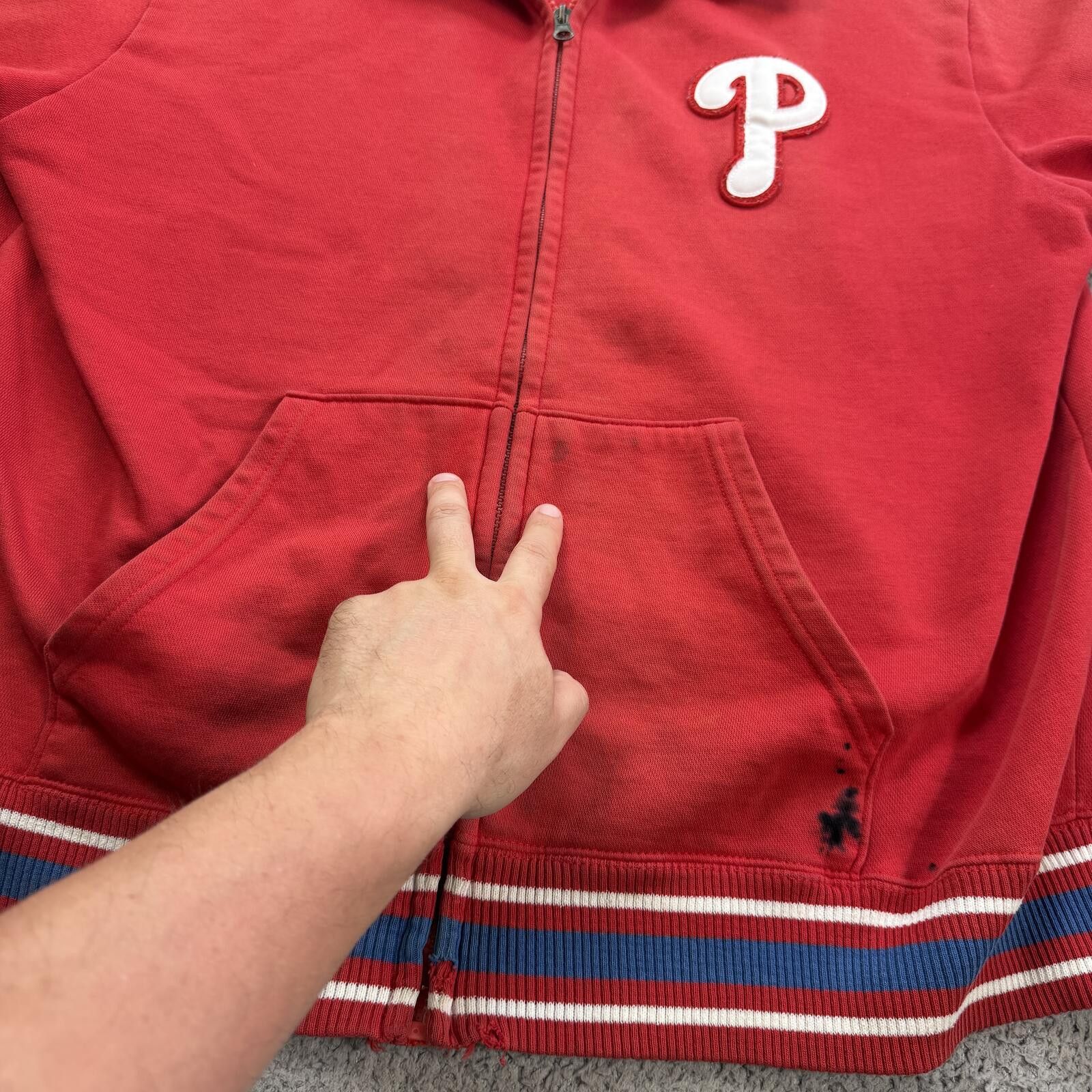 Majestic Vintage Philadelphia Phillies Majestic Full Zip Jacket L 90s Size US L / EU 52-54 / 3 - 7 Thumbnail
