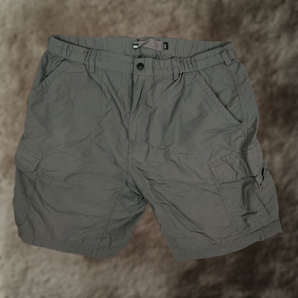 Vintage REI Cargo Shorts Mens Large Green Nylon Hiking Travel UPF 50 Lightweight Outdoor Size US 33 - 1 Thumbnail