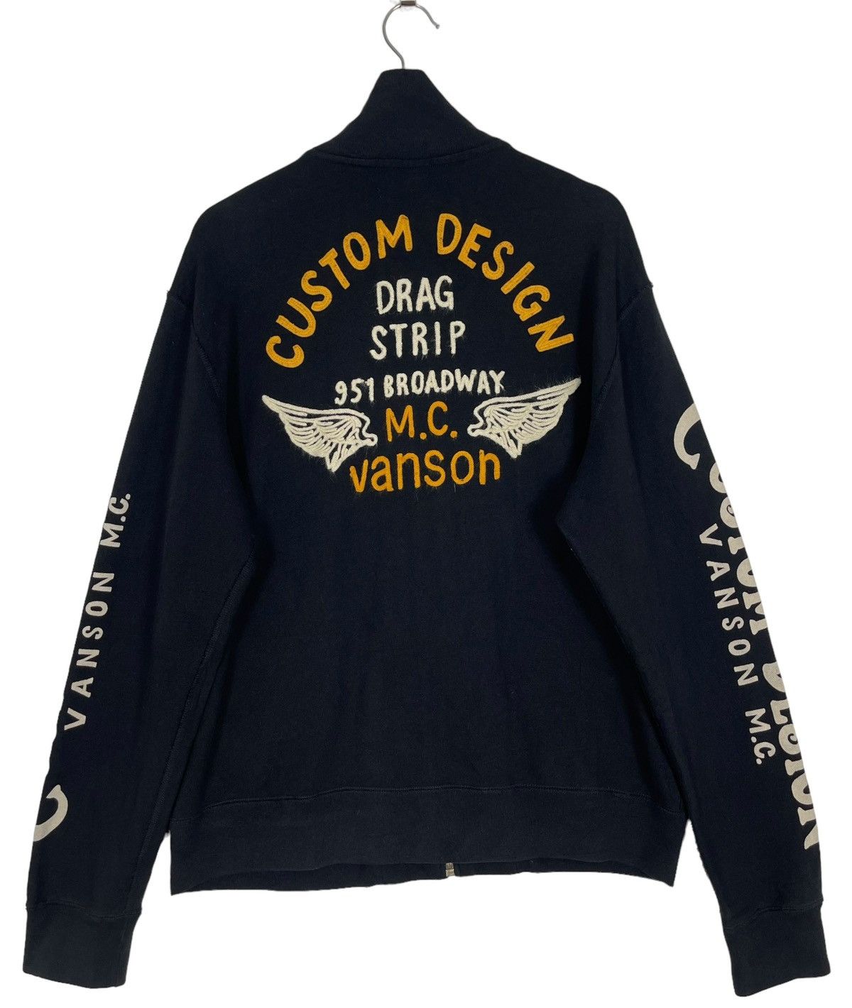 Vanson Leathers Vanson Leather Embroidered MC Drag Racing Jacket Size US L / EU 52-54 / 3 - 1 Thumbnail