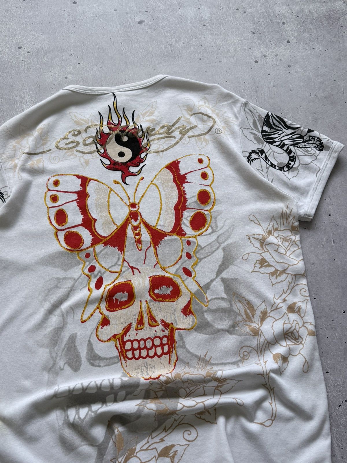 Ed Hardy Vintage Y2K Ed Hardy Christian Audigier T-Shirt Size US L / EU 52-54 / 3 - 6 Thumbnail