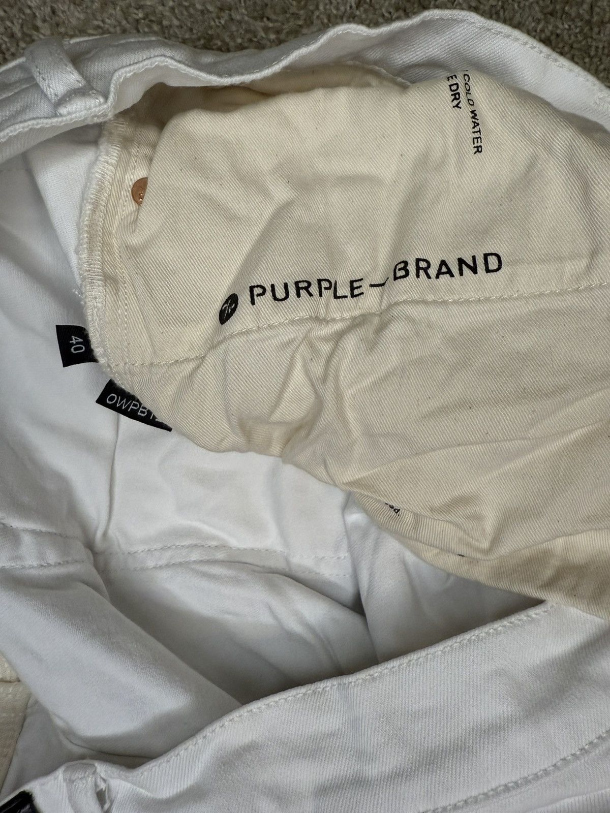Purple Brand Purple Brand Optic White Paint Blowout Jeans Size US 40 / EU 56 - 5 Thumbnail