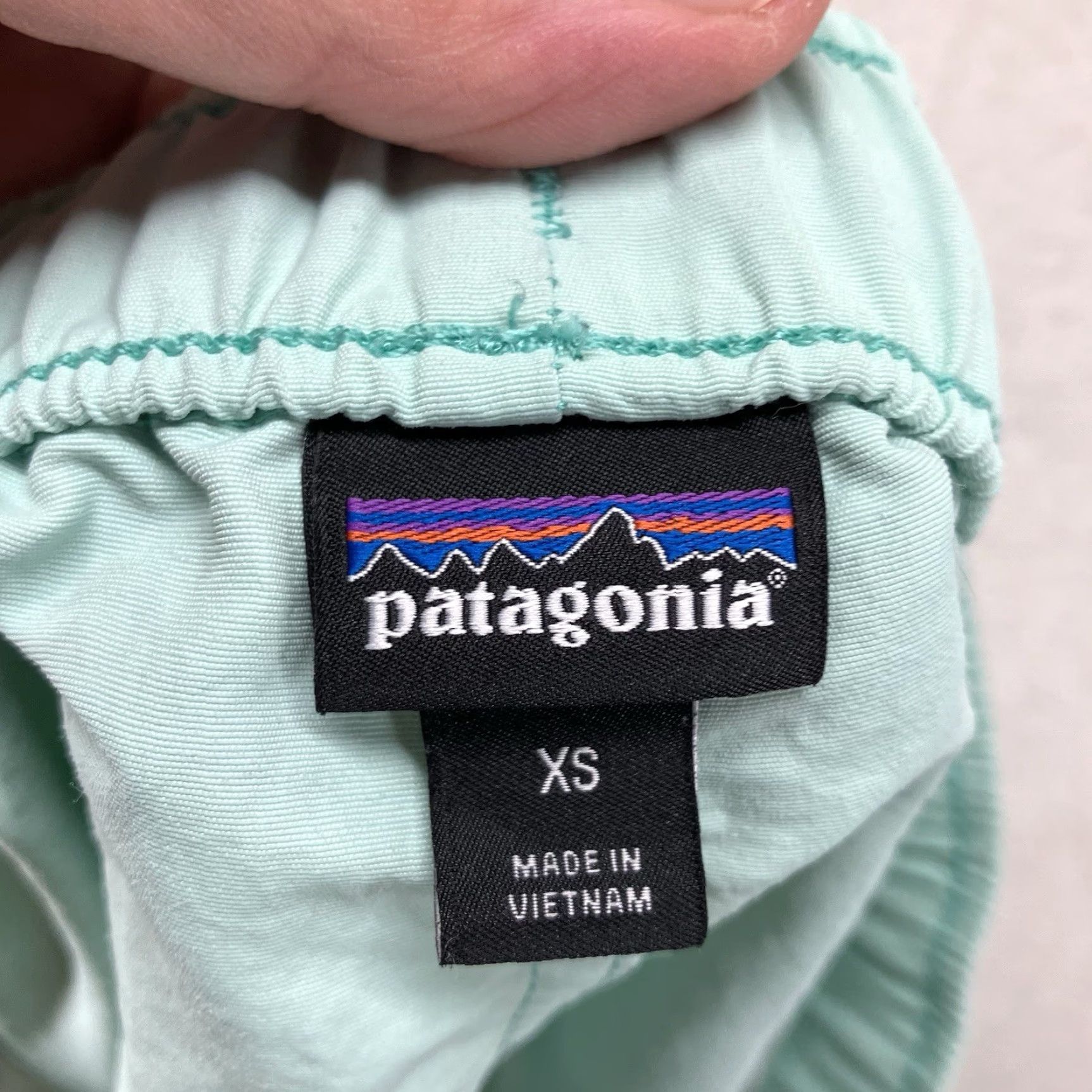 Patagonia Patagonia Women's Baggies Shorts 27x1.5 XS Light Icy Blue 438696 Recycled Nylon Size 26" / US 2 / IT 38 - 3 Thumbnail